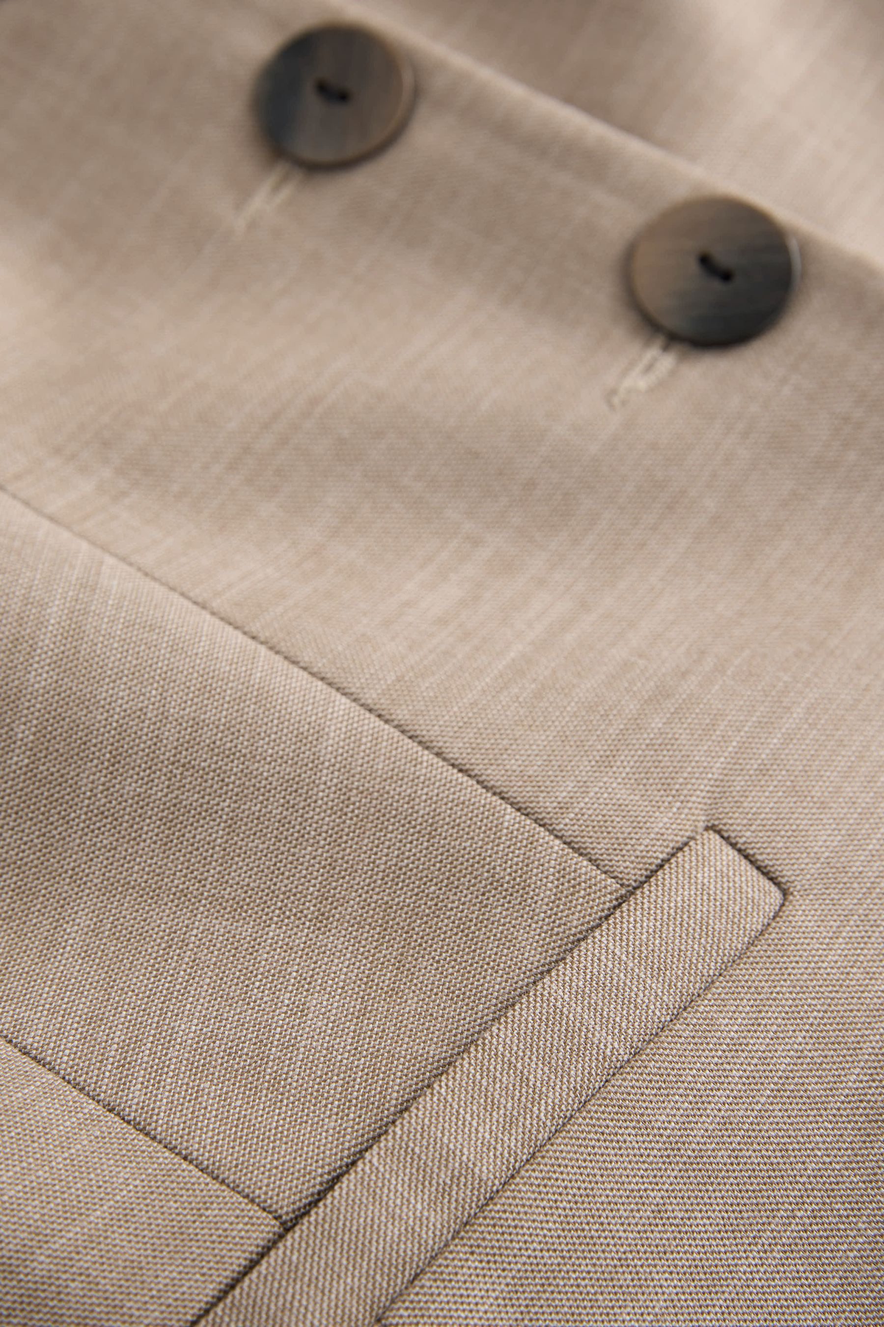 Next Anzugweste Weste mit Knopfleiste und eckigem Ausschnitt (1-tlg)