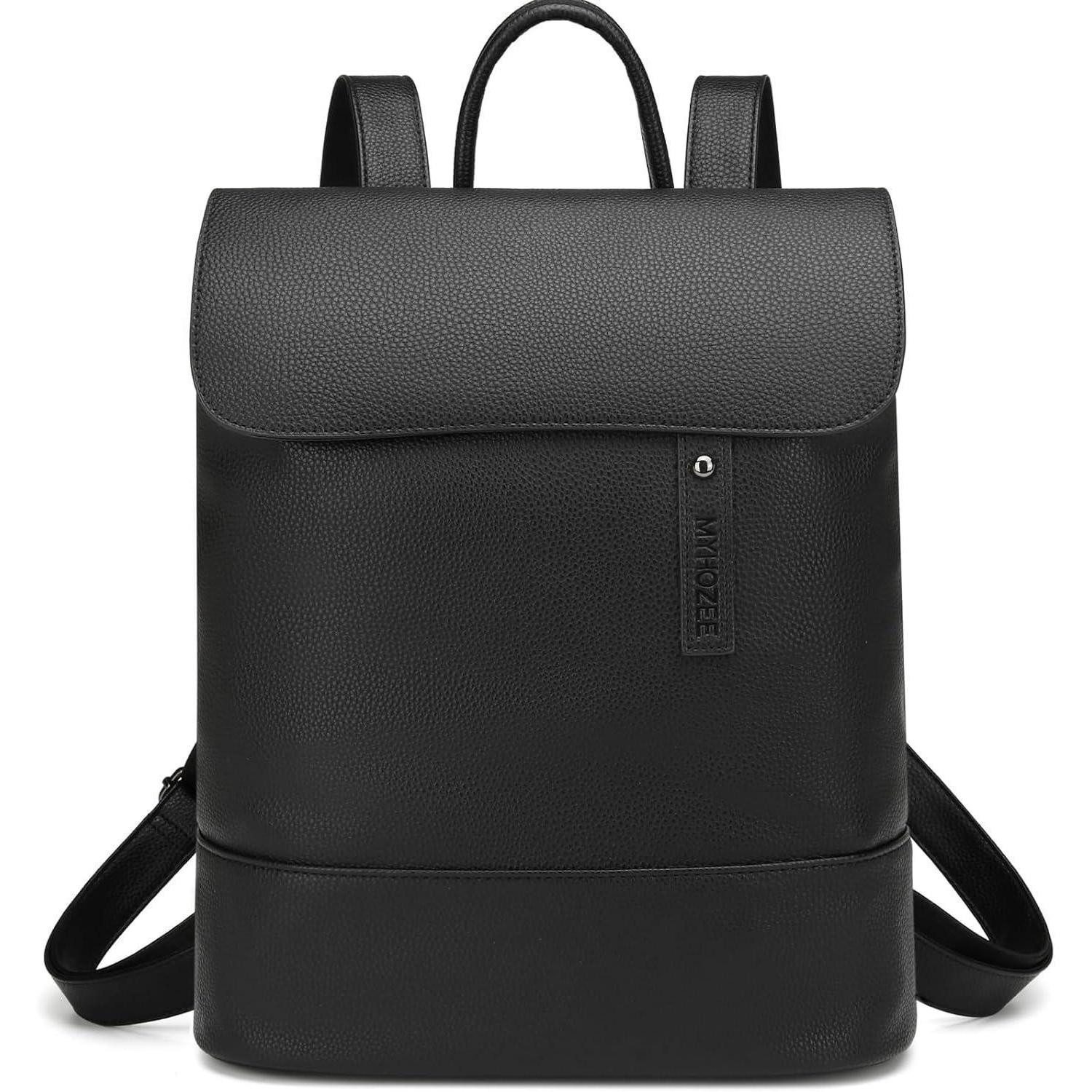 Cityrucksack Damen Rucksack Cityrucksack PU Leder Anti Diebstahl Daypack 14 Zoll