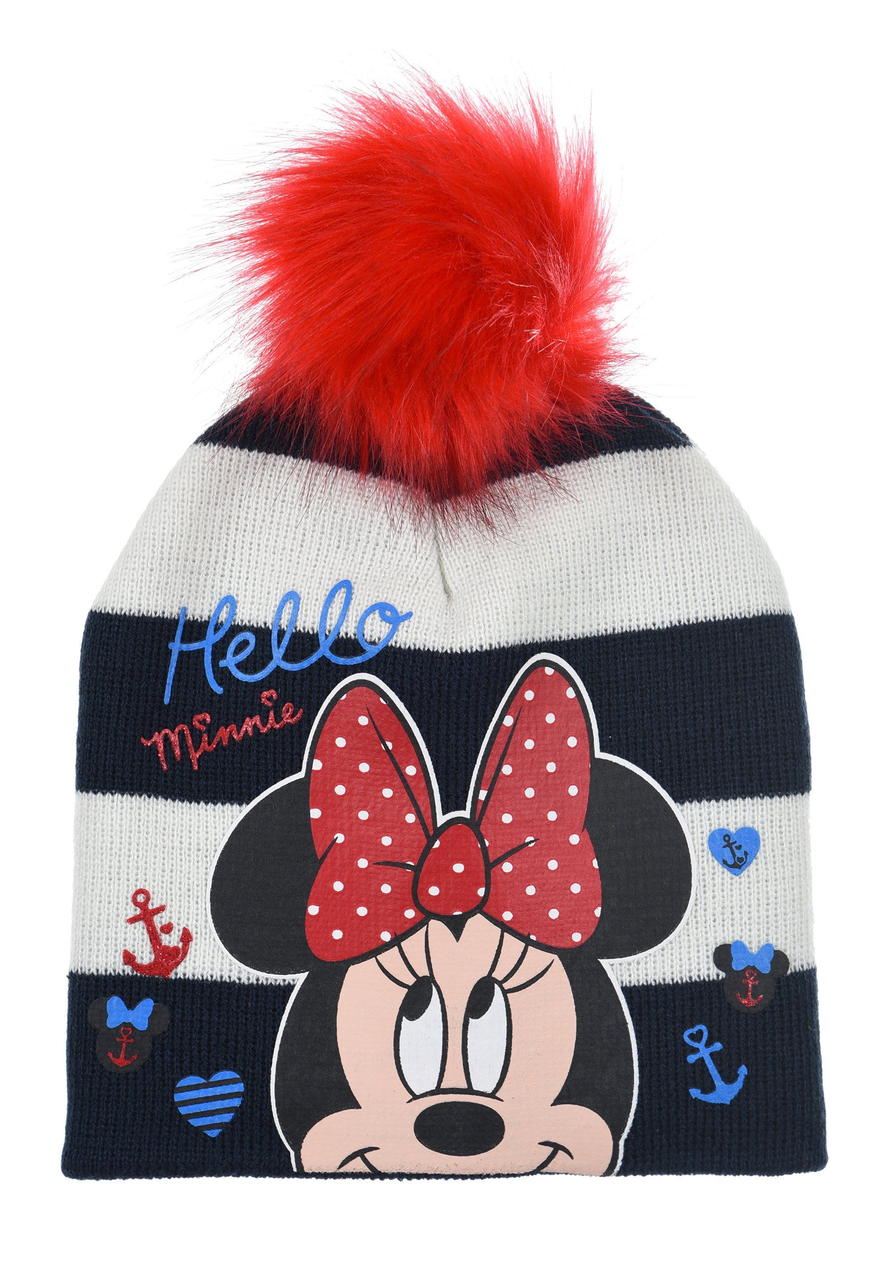 DISNEY MINNIE MOUSE Bommelmütze Baby Mädchen Winter-Mütze mehr