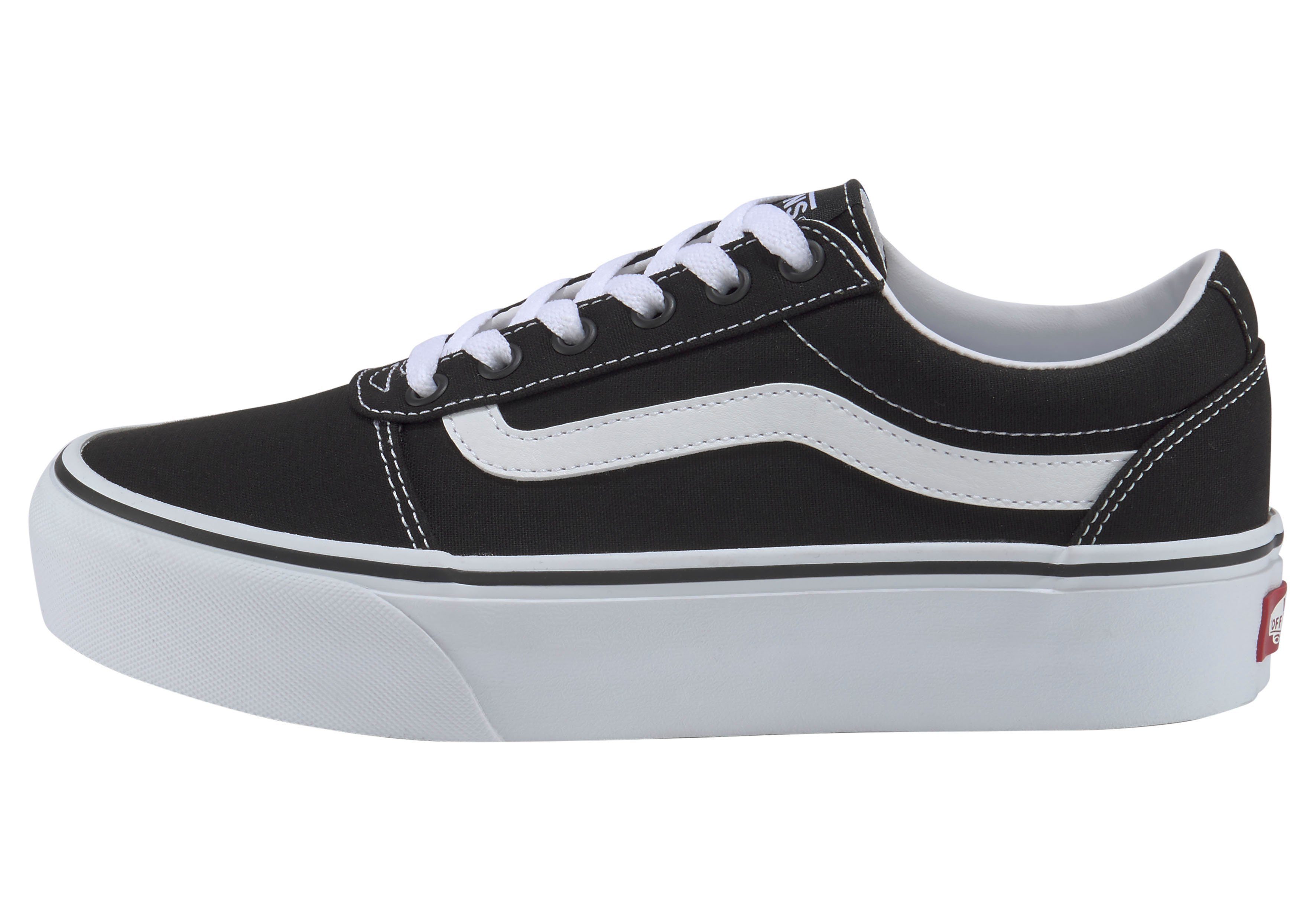 Vans Ward Platform Plateausneaker aus textilem Canvas-Material günstig online kaufen