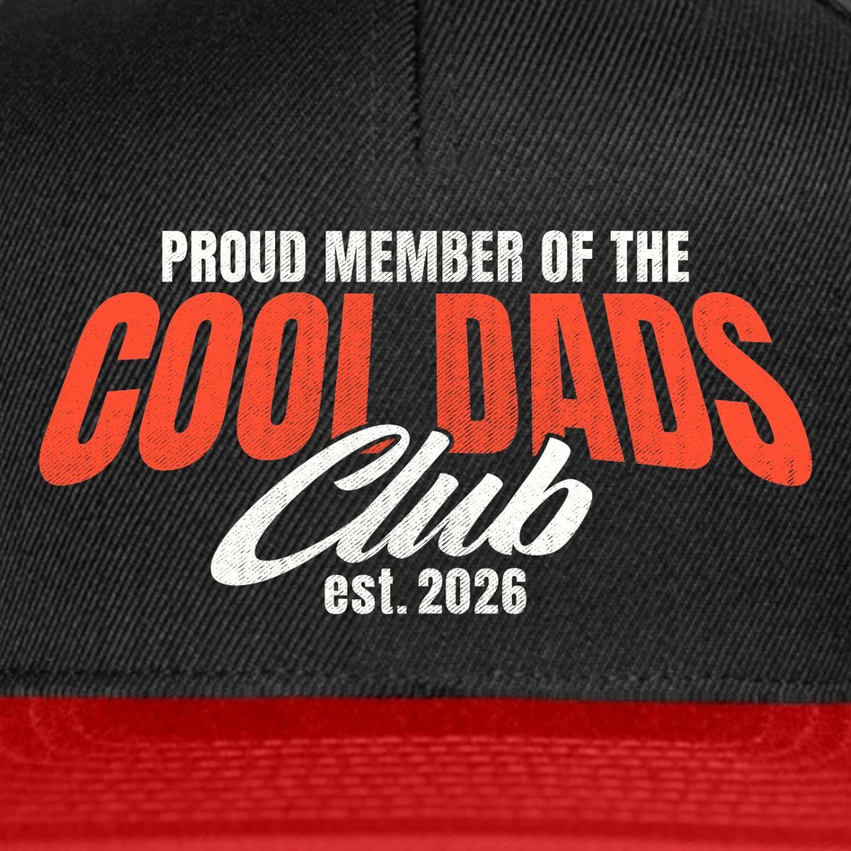 Spreadshirt Snapback Cap Proud Member Of Cool Dads Club Est. 2026 Snapback Cap (1-St)