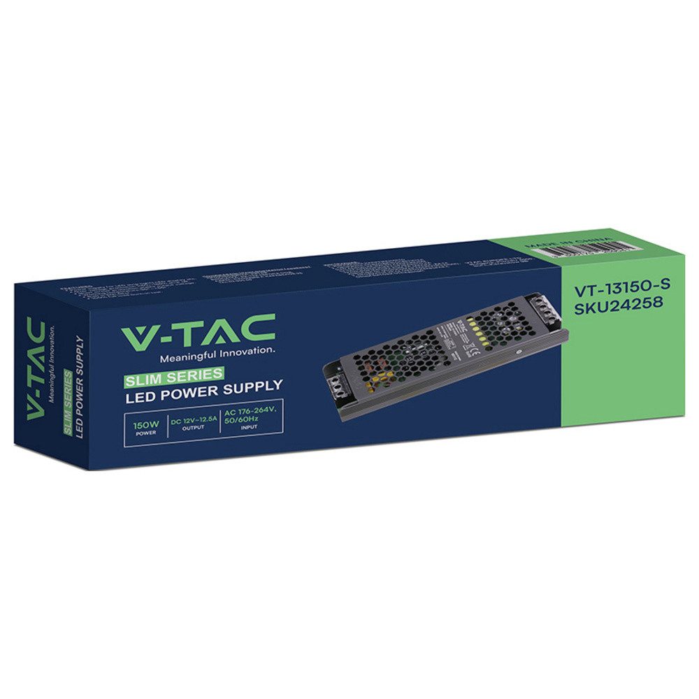V-TAC V-TAC VT-13150-S LED-Trafo Konstantspannung 150 W 12.5 A 12 V/DC nich LED Trafo