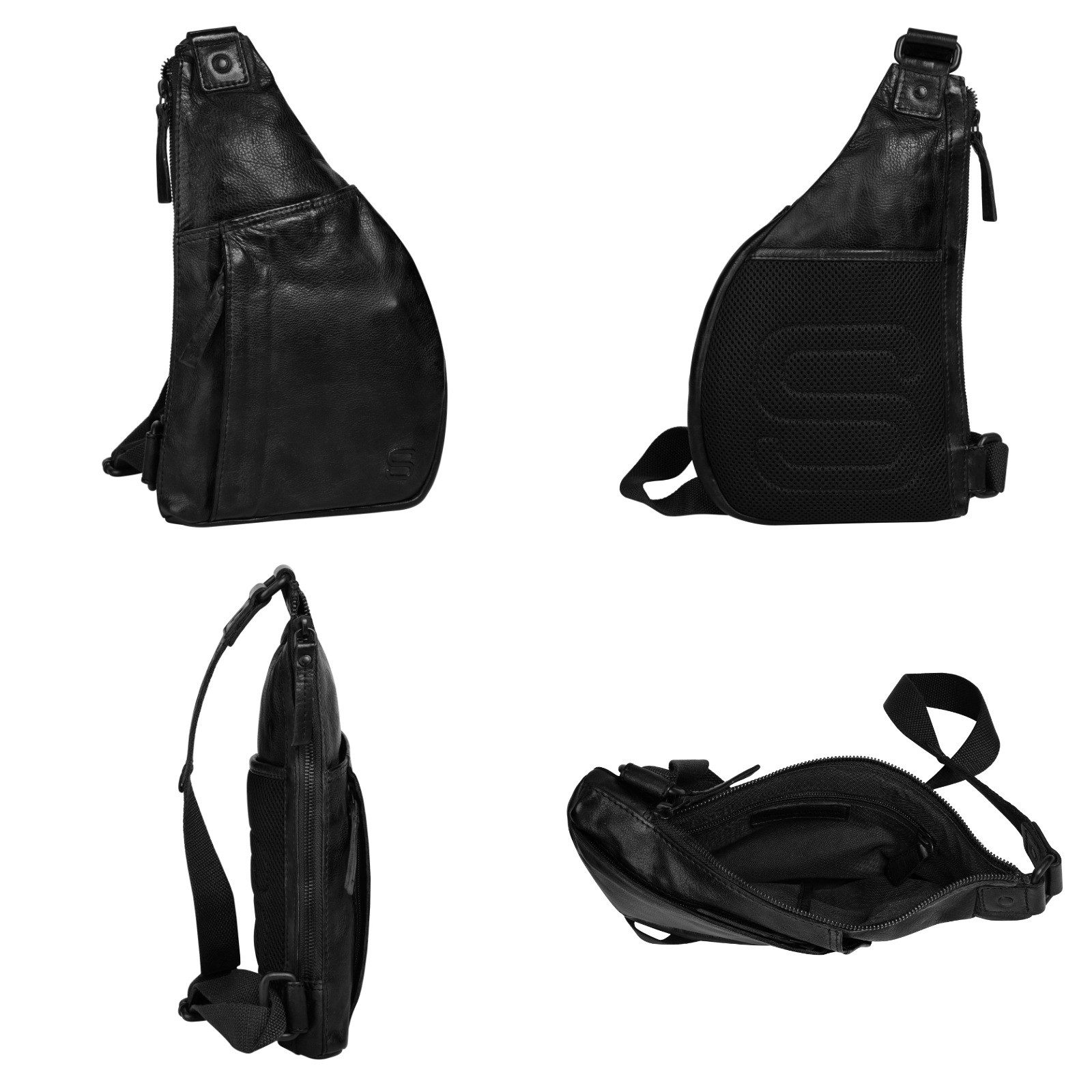 Spikes & Sparrow Umhängetasche, echt Leder günstig online kaufen