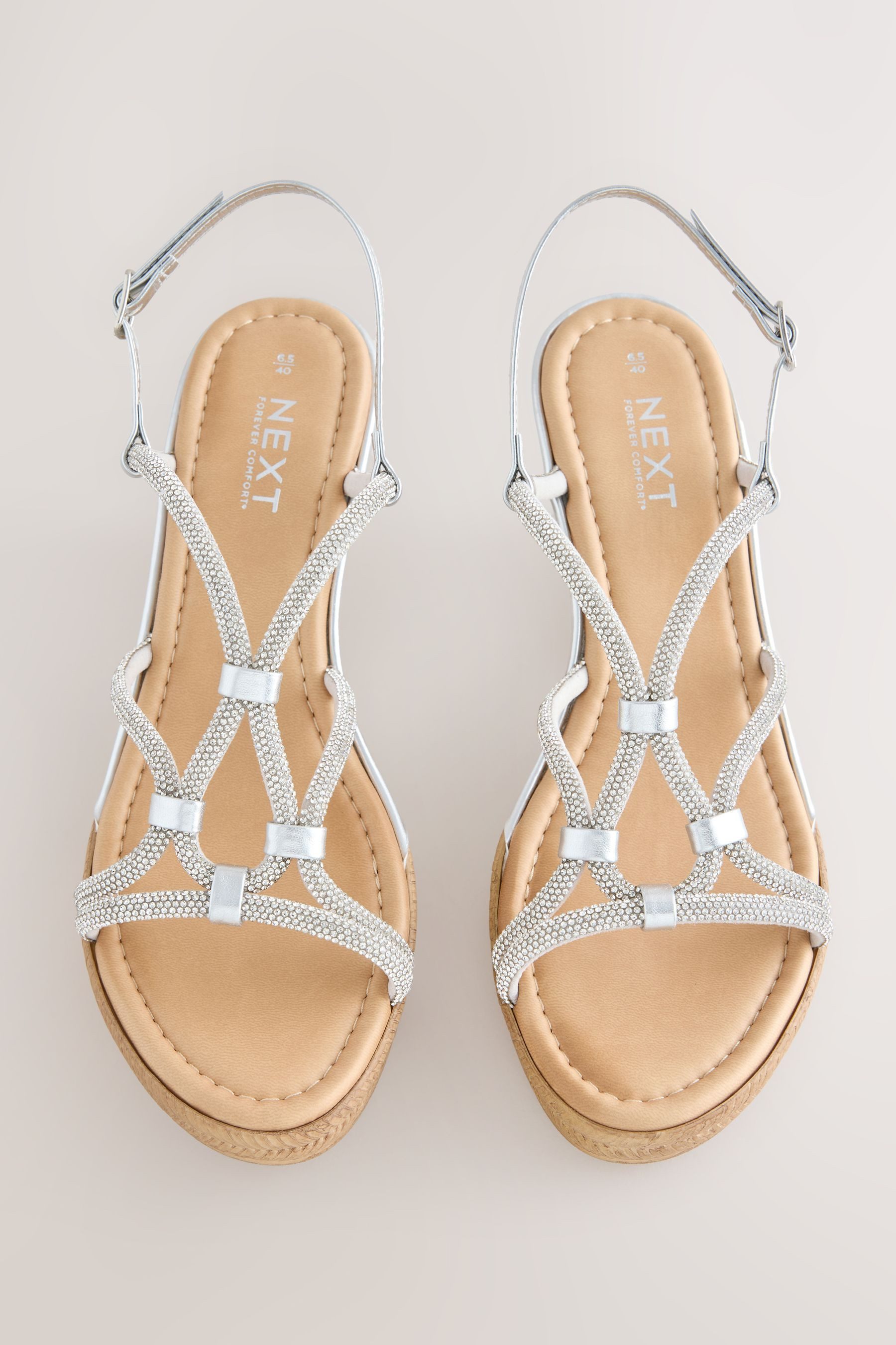 Next Forever Comfort® Keilabsatzschuhe mit Schmuck Keilsandalette (1-tlg)