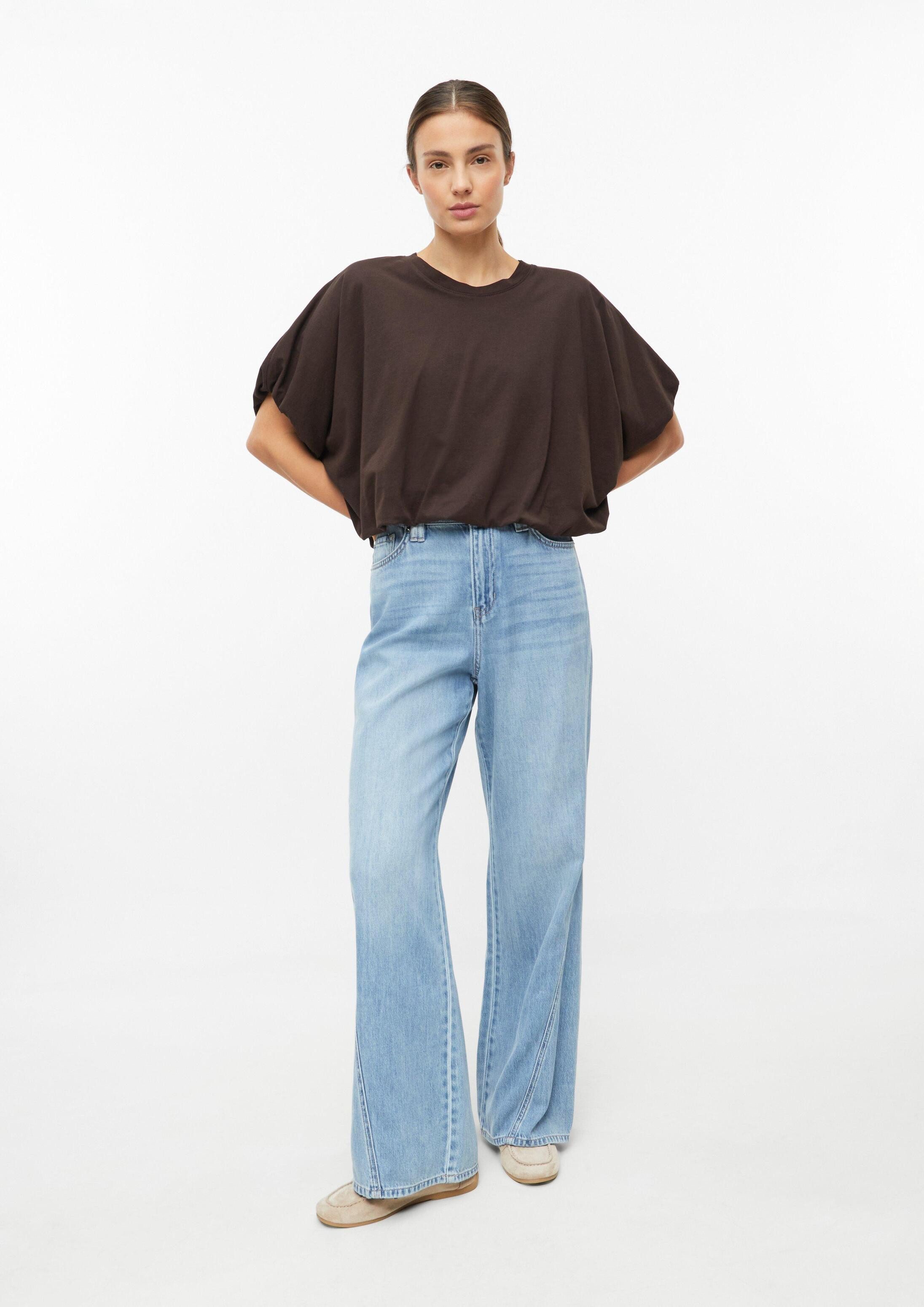 s.Oliver Kurzarmshirt T-Shirt Oversize T-Shirt mit Ballonsaum – Bild 5 von 5