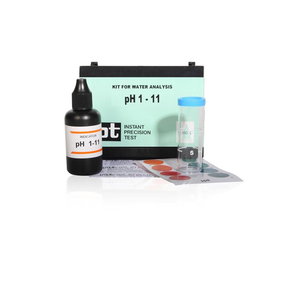 Aquintos Wasseraufbereitung Wasserfilter Test-Kit pH Wertbestimmung, Zubehör für Pool, Aquarium, Heizung, Brunnen, Wassertest