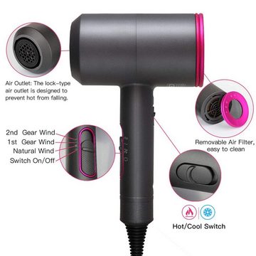 Lalano`S Cosmetics Haartrockner Ionic Volumizer Hair Dryer Warmluftbürste 3 in 1 Hairstylist, 2000,00 W, AC-Motor