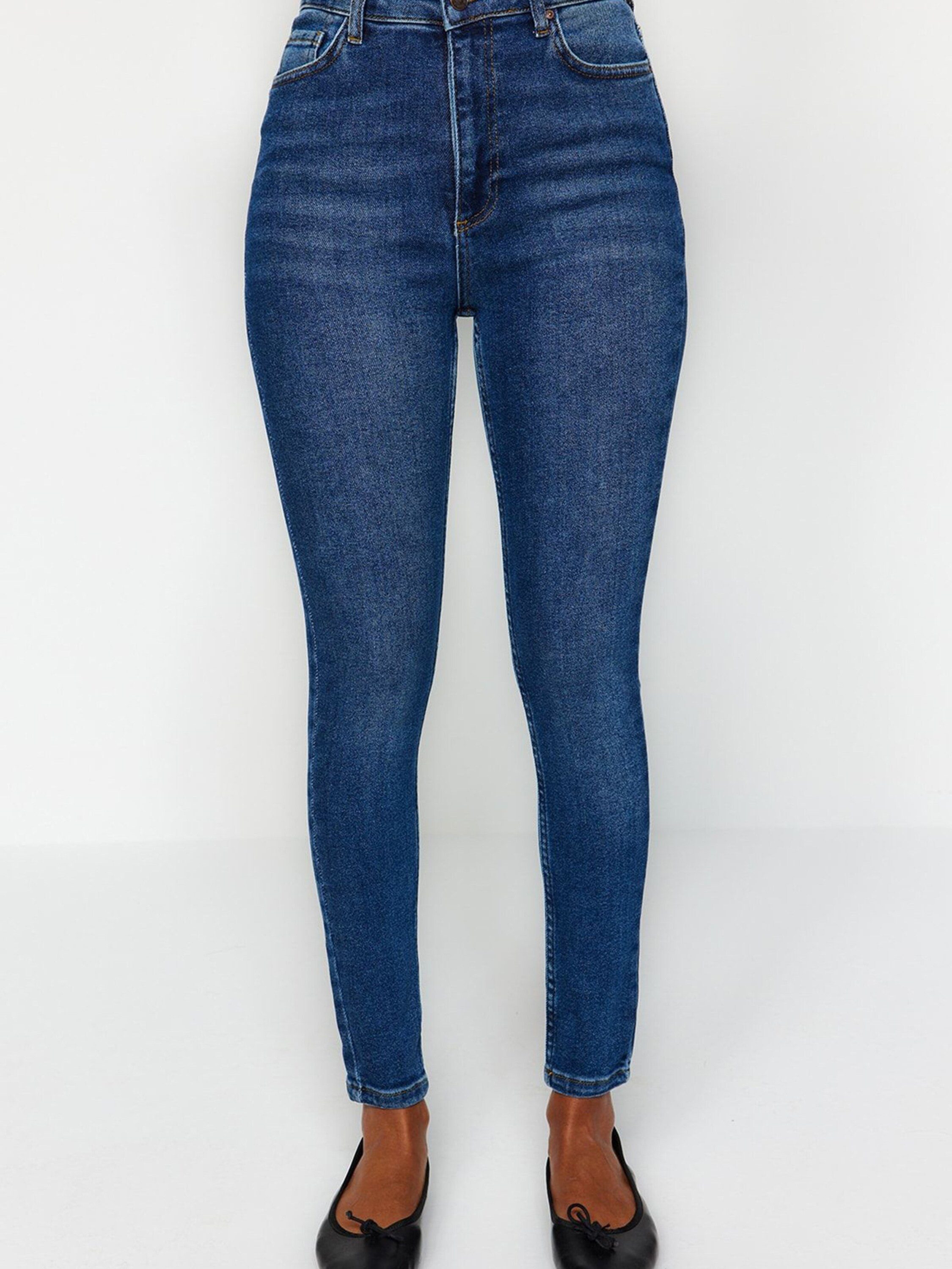 Trendyol 7/8-Jeans (1-tlg) Plain/ohne Details günstig online kaufen