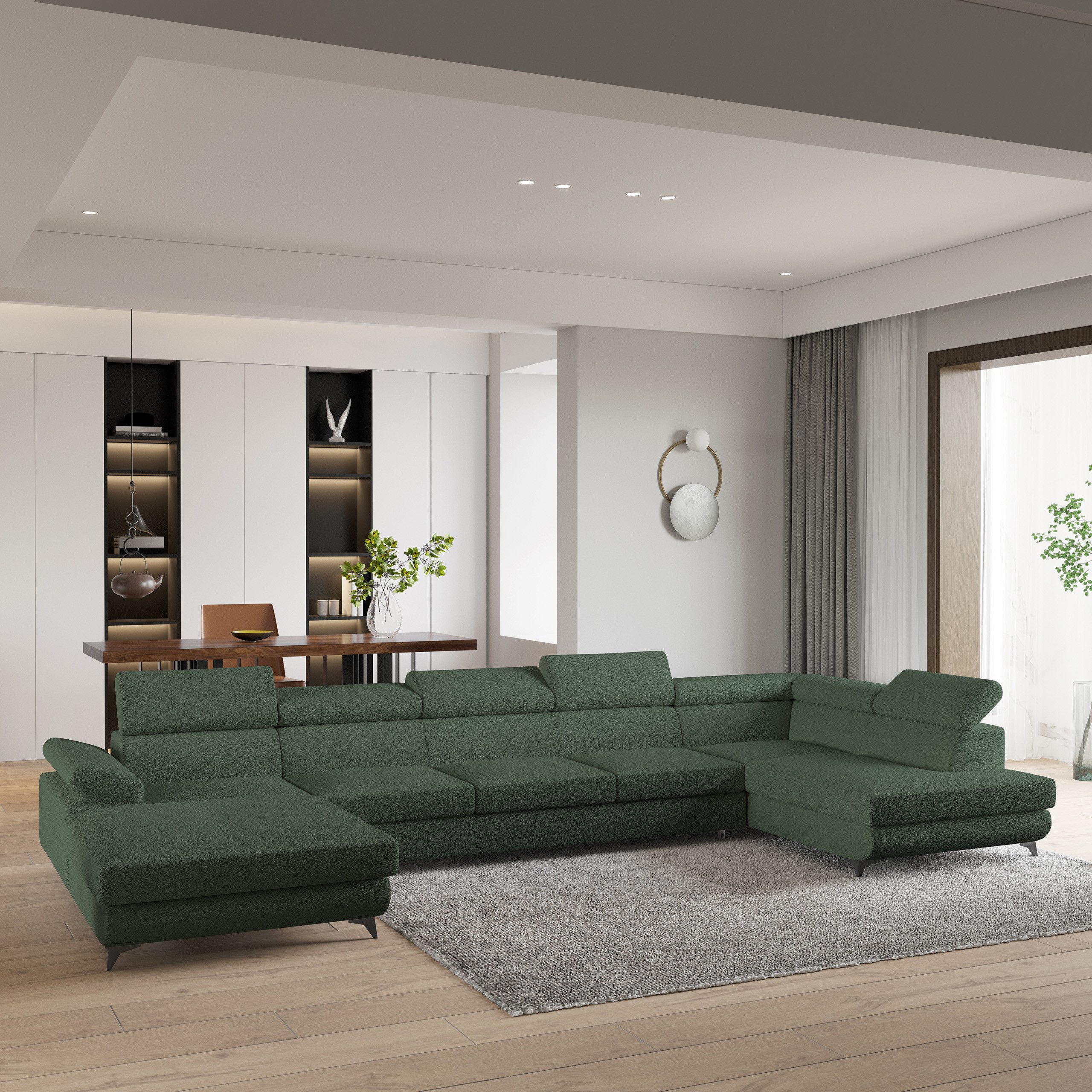 Masseno Ecksofa MONTIVA mit Schlaffunktion U-Form, günstig online kaufen