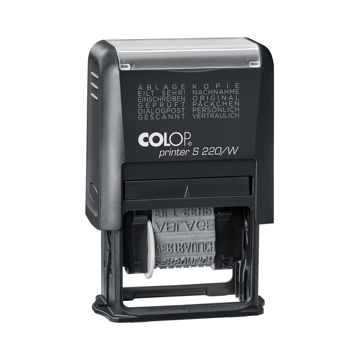 COLOP Paginierstempel COLOP 171054 COLOP Wortbandstempel Printer S220/W, schwarz