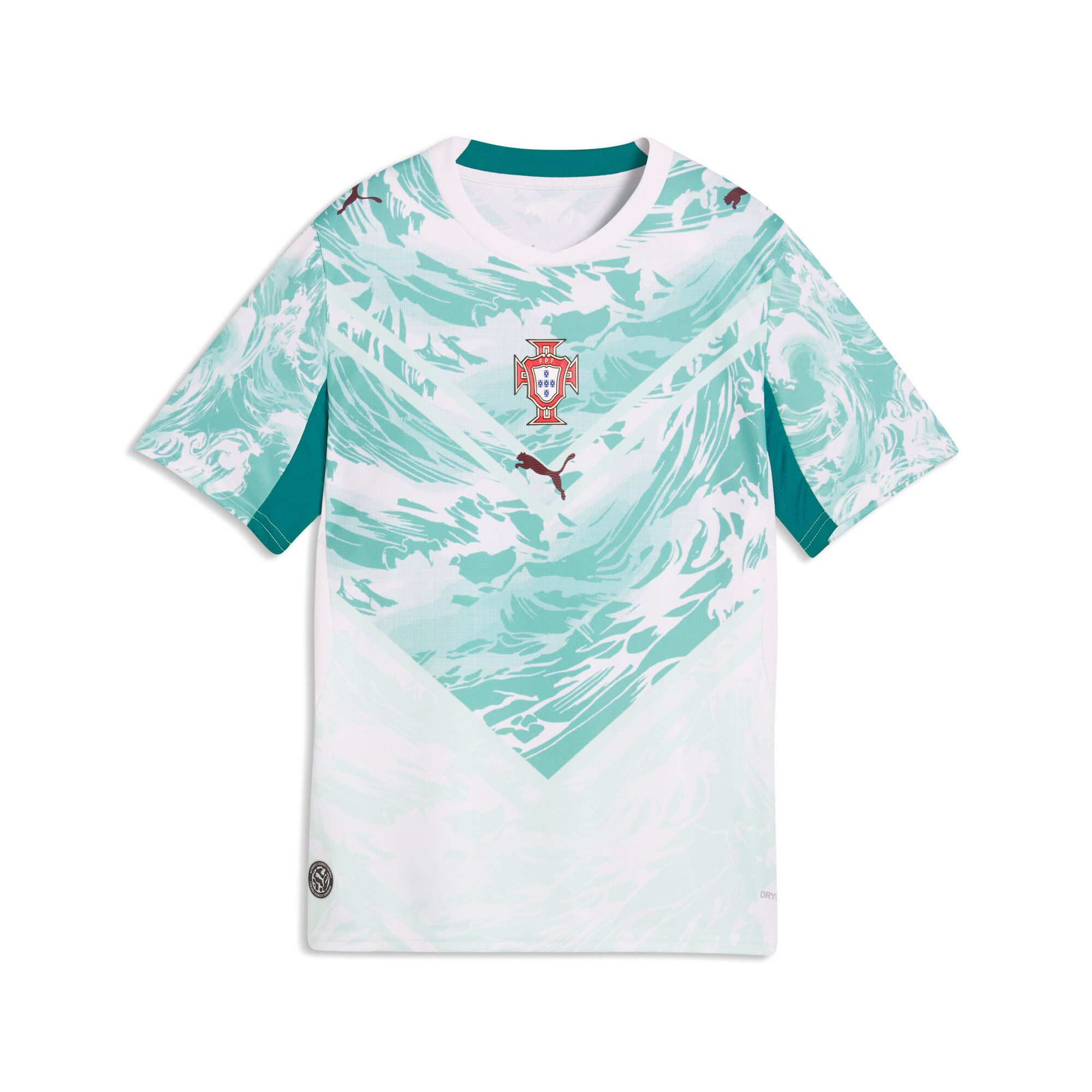 PUMA FPF AWAY JERSEY REPLICA JR für Fußball, Kurzarm, sportlicher Stil, aus Polyester, Regular Fit