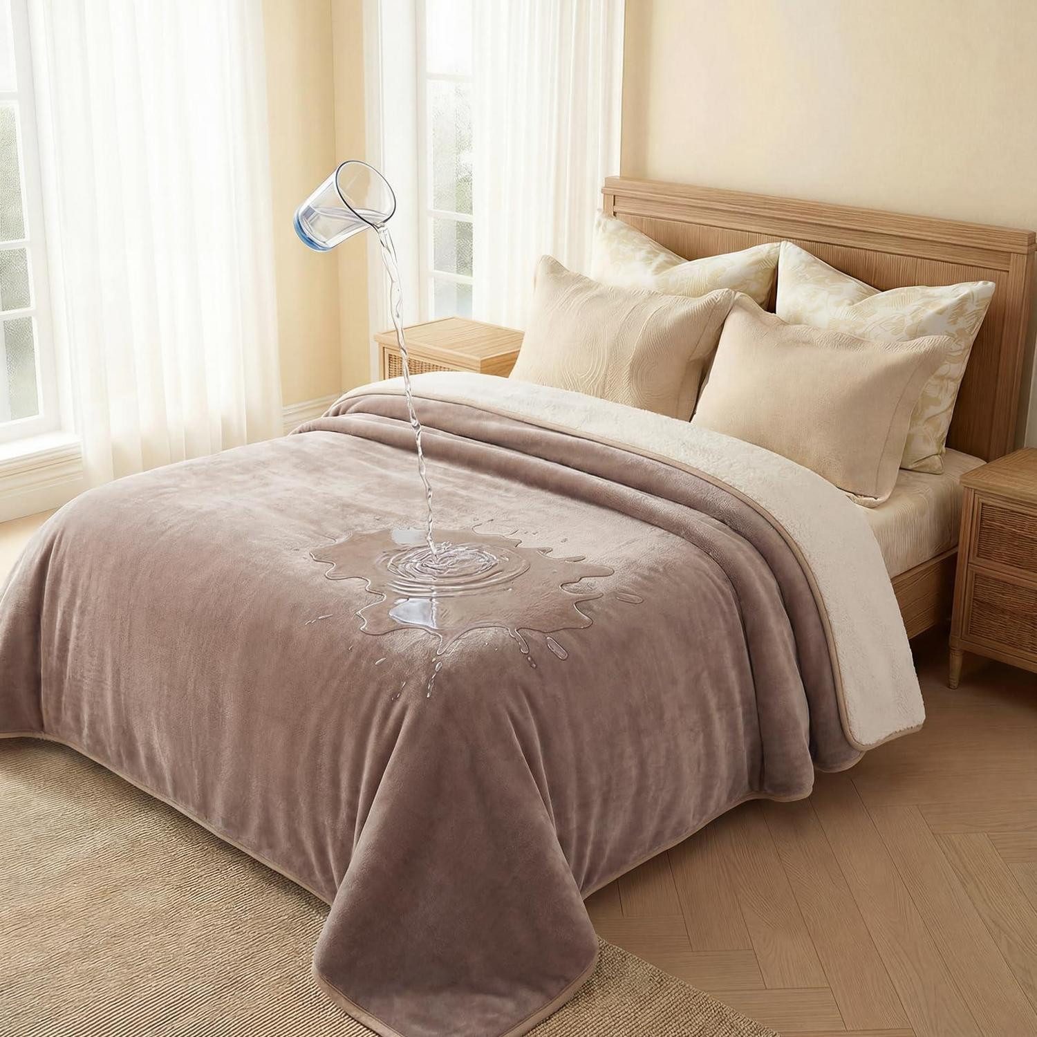 LuxusKollektion Tierdecke Hundedecke wasserdicht Khaki XL