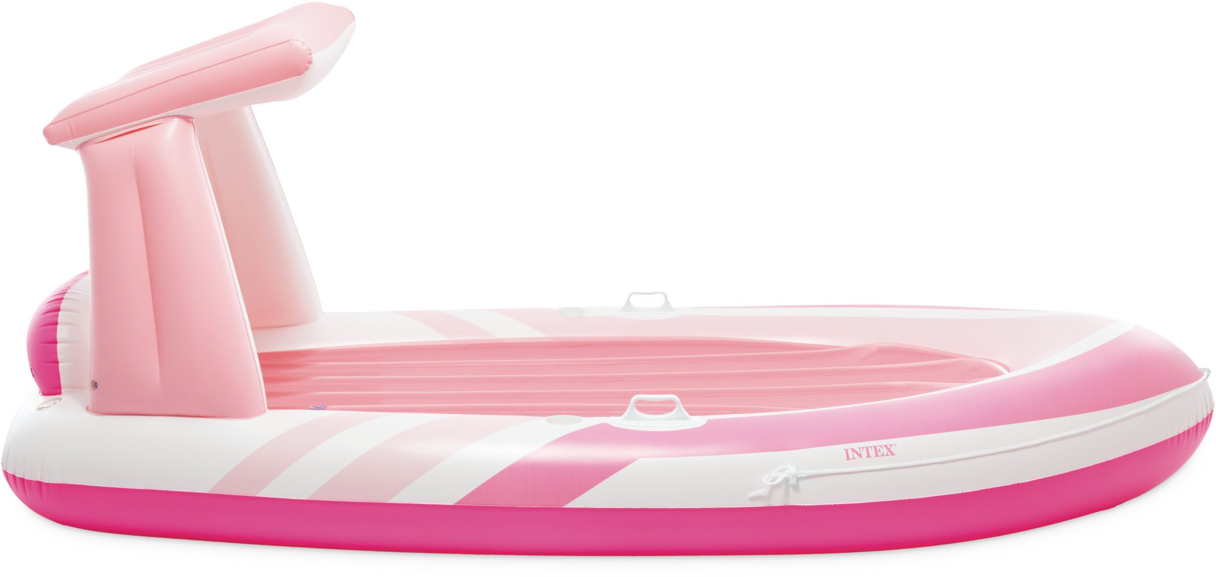 Intex Badeinsel »PINK PARADISE BOAT FLOAT«, mit Reparatur-Set und Getränkehalterung