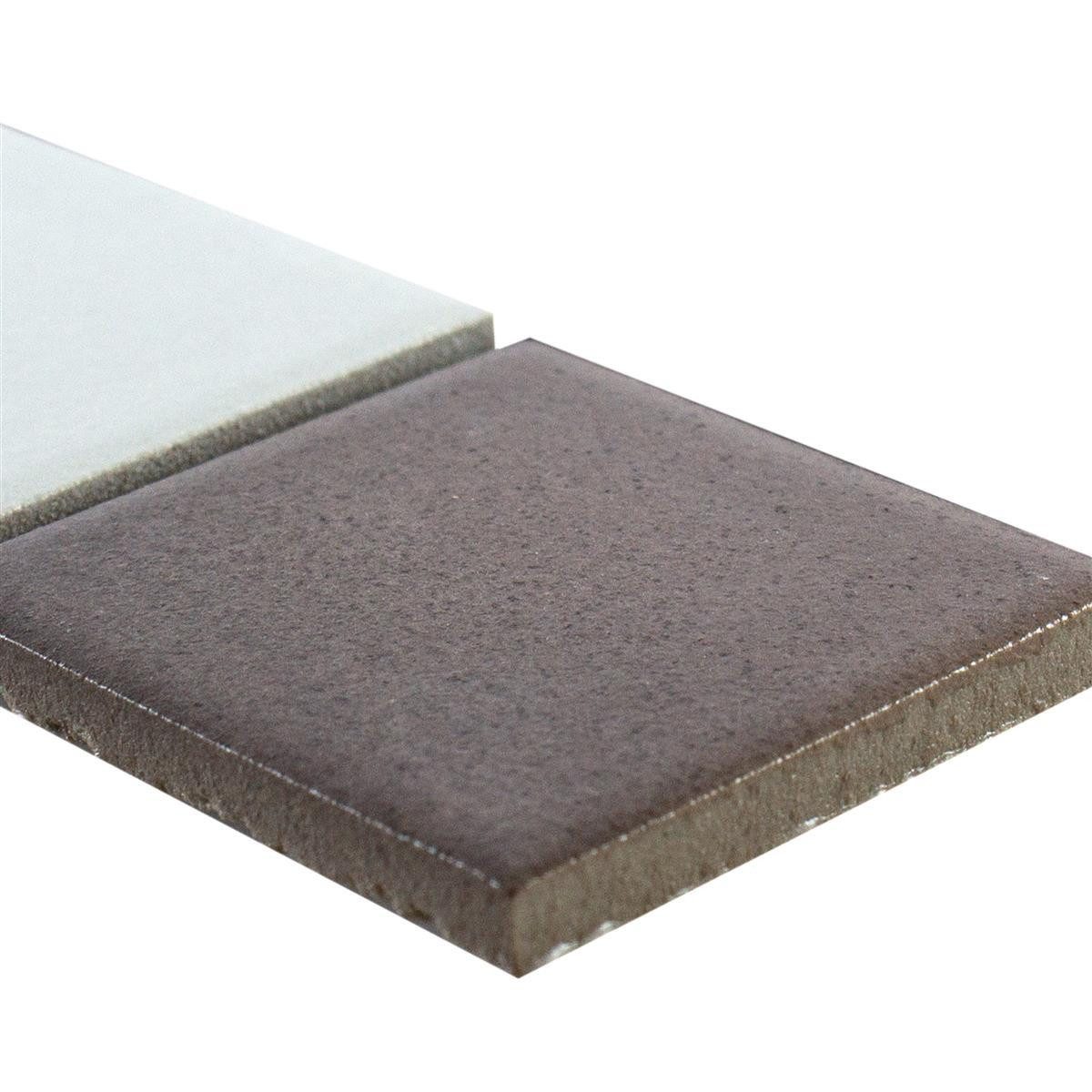 Mosafil Mosaikfliesen Keramik Fliesen Bordüre Tirana, Keramik 30.000x4.800, beige-braun, Verlegefertig auf ein Netz geklebt - Frostsicher - Wasserfest -