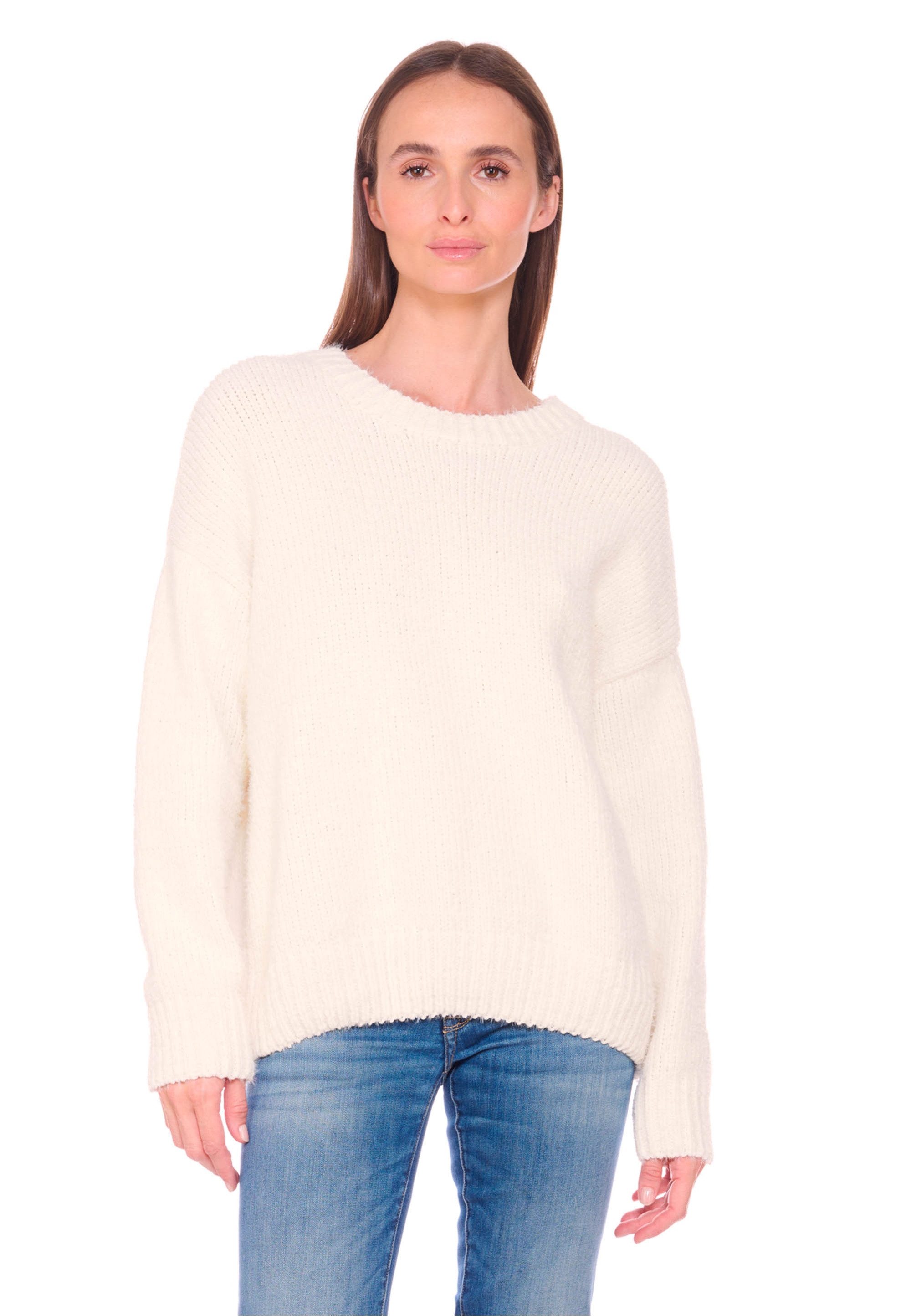 Le Temps Des Cerises Strickpullover Daisy mit modischen Knöpfen