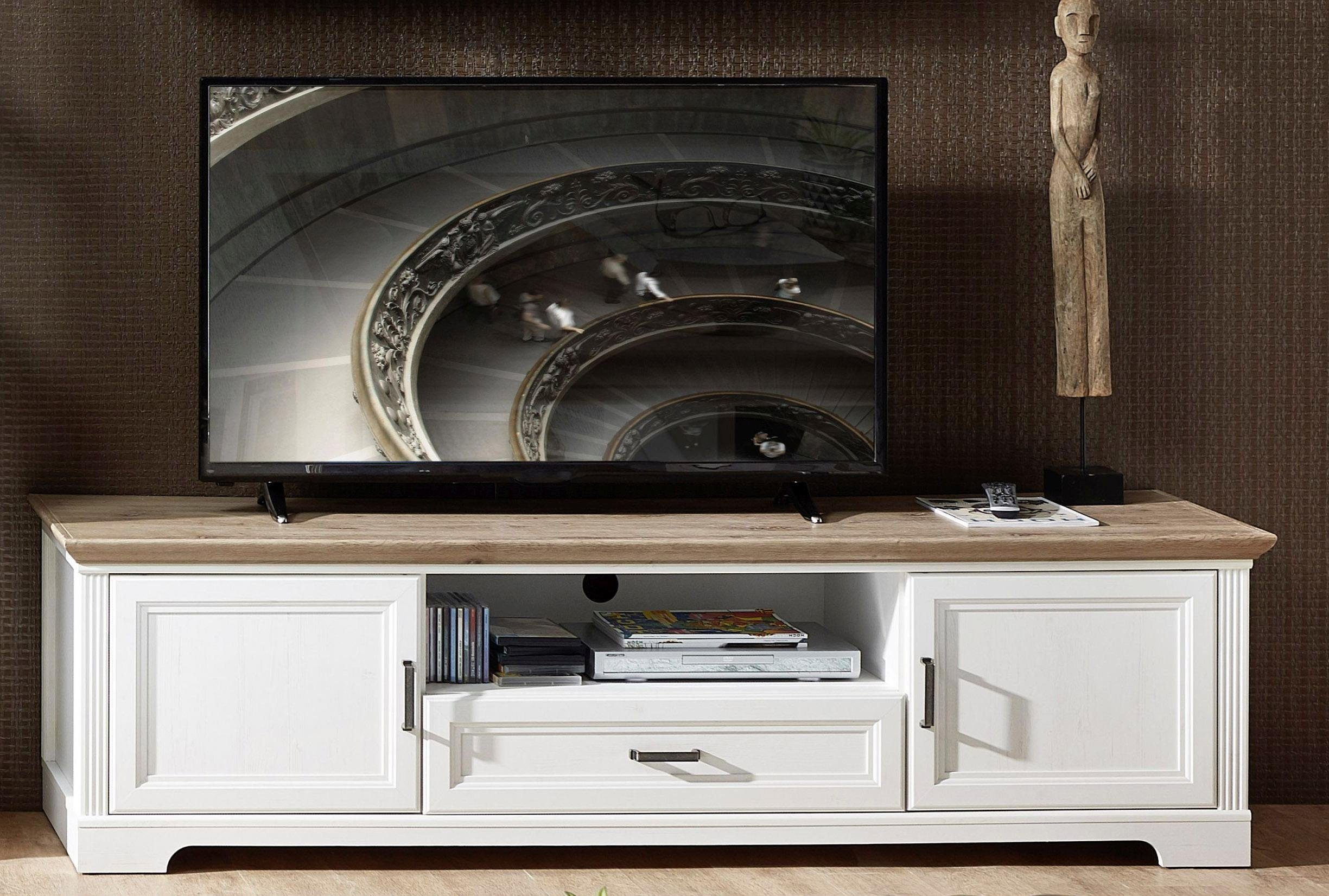 Innostyle Lowboard Jasmin, Breite 193 cm, 2 Holztüren, 1 Schubkasten, 1 off günstig online kaufen