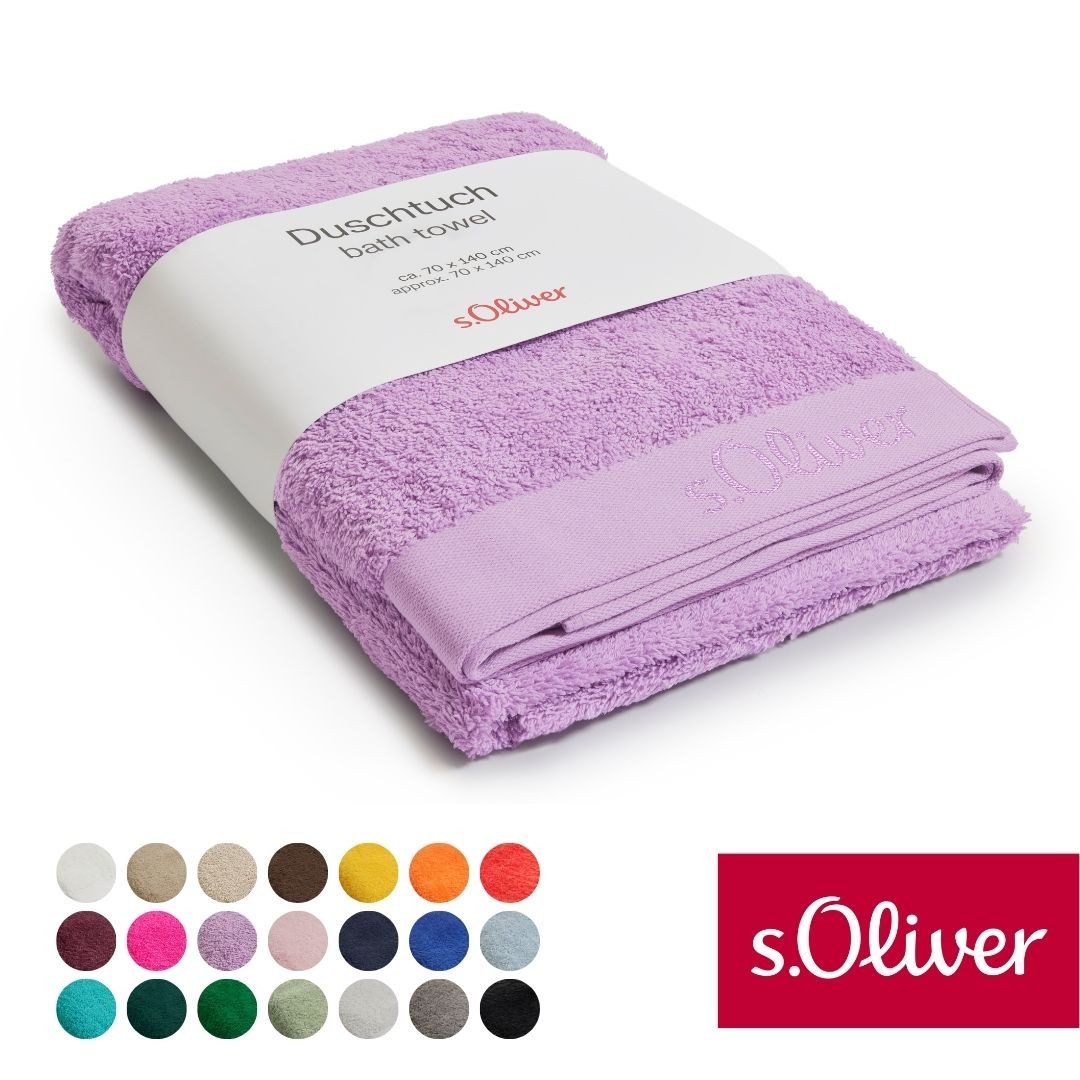 s.Oliver Duschtuch s.Oliver, Premium Qualität, 600 gr/m², auch als Sets erhältlich, Walkfrottier (1-St), große Farbauswahl, auch als Handtuch, Waschhandschuh, Gästetuch