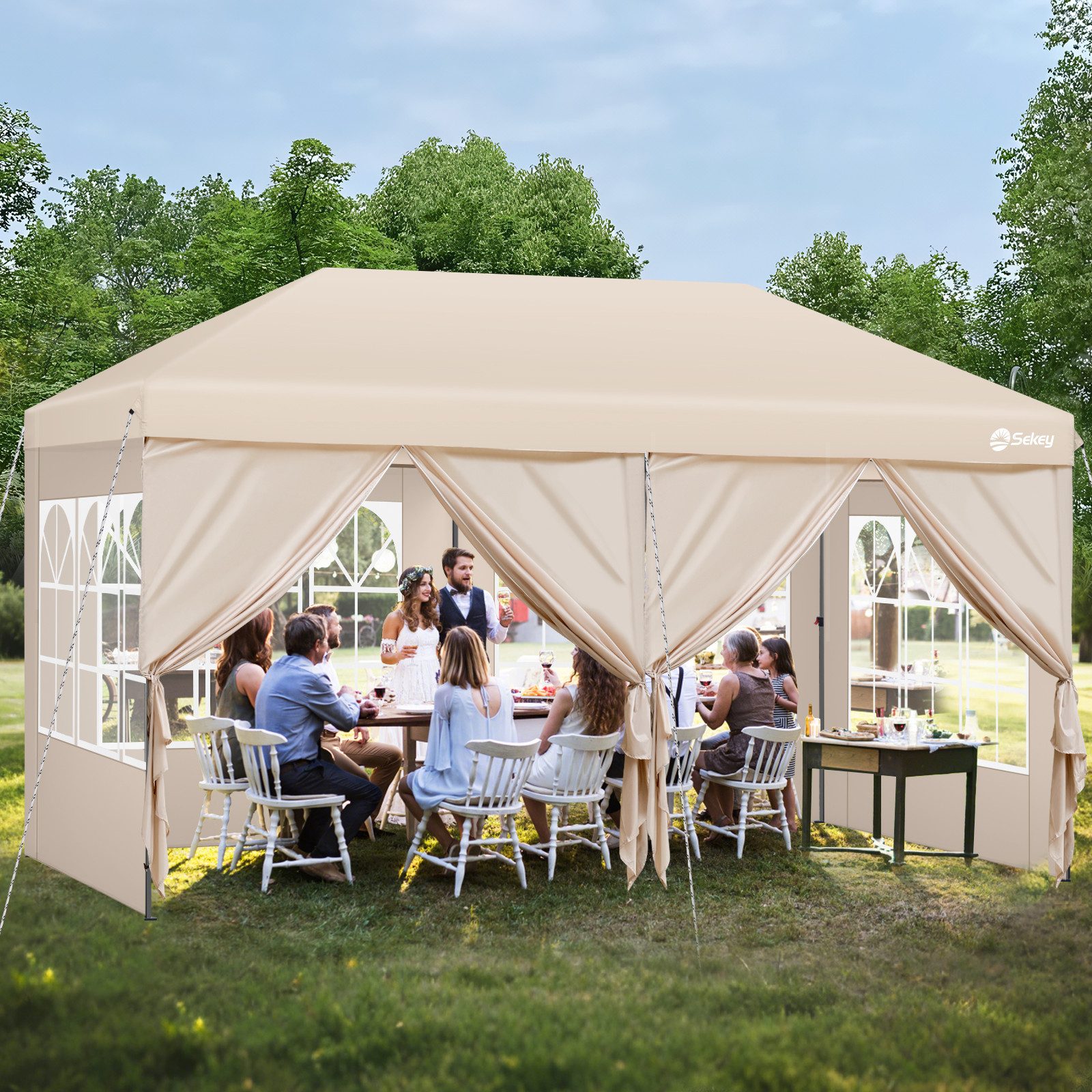 Sekey Faltpavillon Pavillons 3x6 m Partyzelte günstig online kaufen