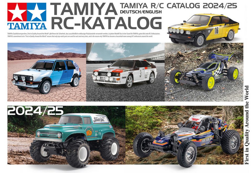 CARSON Tamiya RC Modellbau Katalog 2024 /25 DE/EN 200 Seiten RCLadegerät