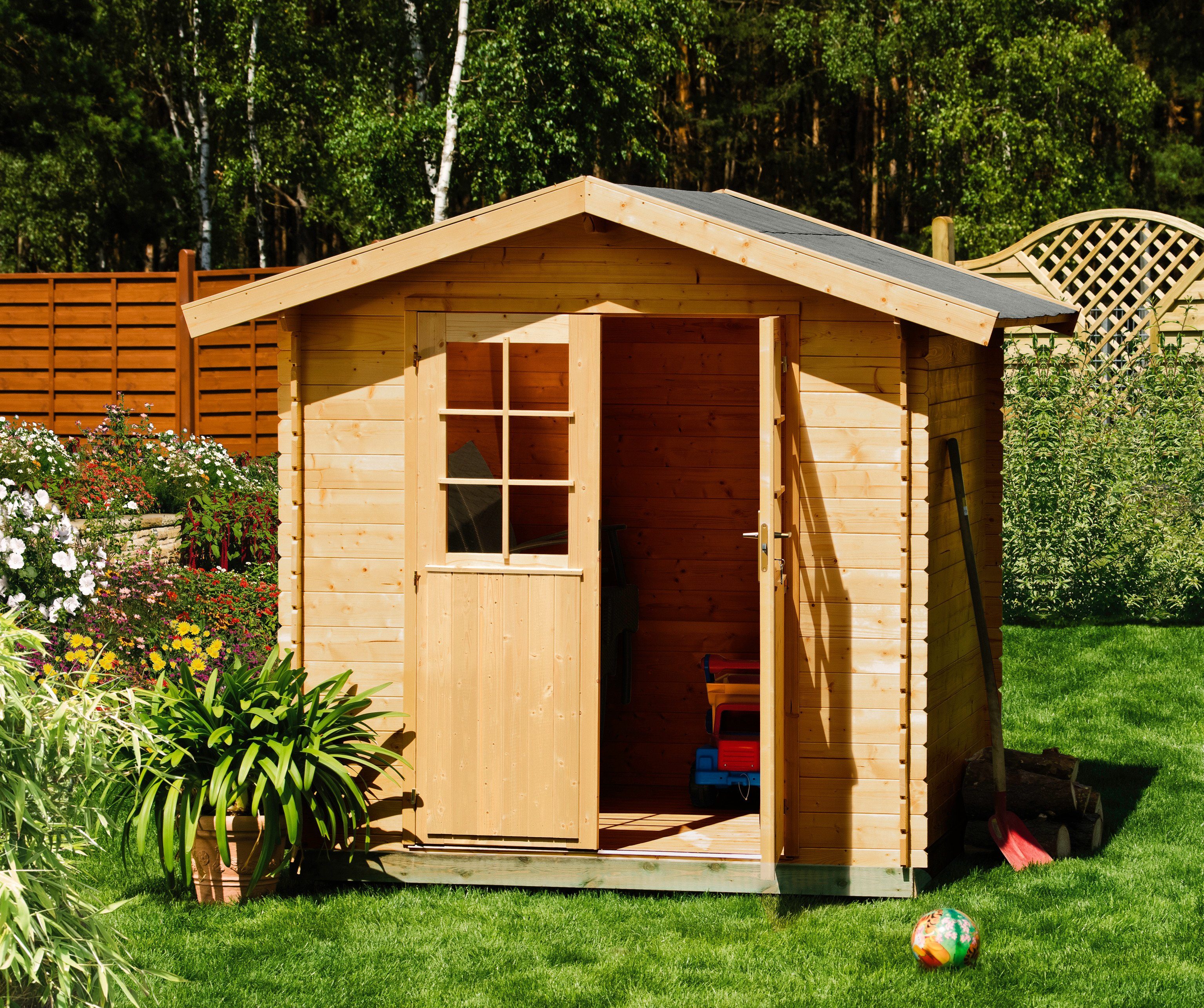 Kiehn-Holz Gartenhaus Eisberg 3, BxT: cm 261x238