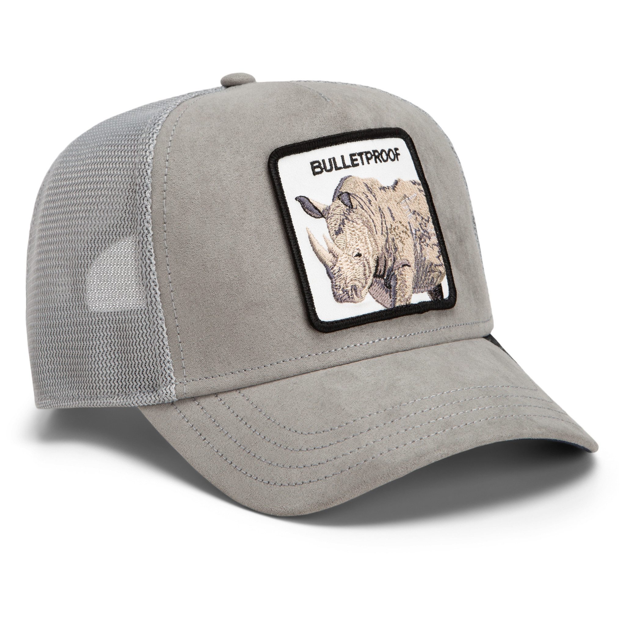 GOORIN Bros. Trucker Cap Goorin Bros. OG Trucker Cap Core Mesh Suede Rhino Gloss (Basecap, Basecap, Meshcap, Trucker Kappe) – Bild 4 von 5