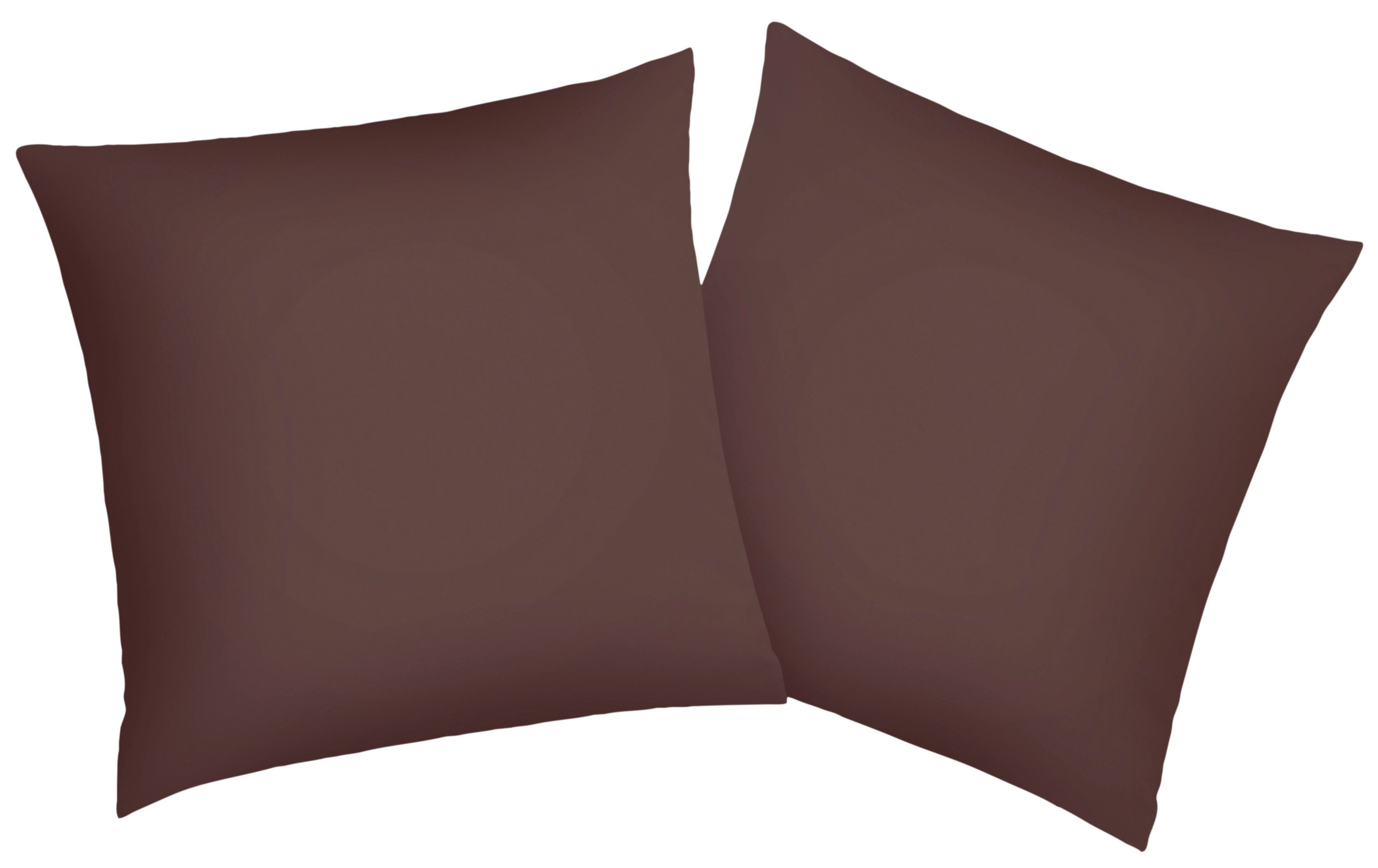 products atmungsaktive Kissenbezug Stück) OTTO Kissenbezüge (2 Bio-Baumwolle, Kissenhülle, aus Neele dunkelbraun