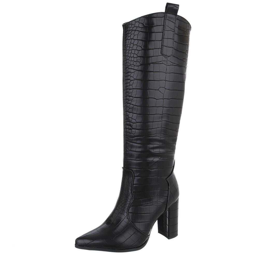 Ital-Design Damen Elegant High-Heel-Stiefel (91154730) Blockabsatz Stiefel günstig online kaufen
