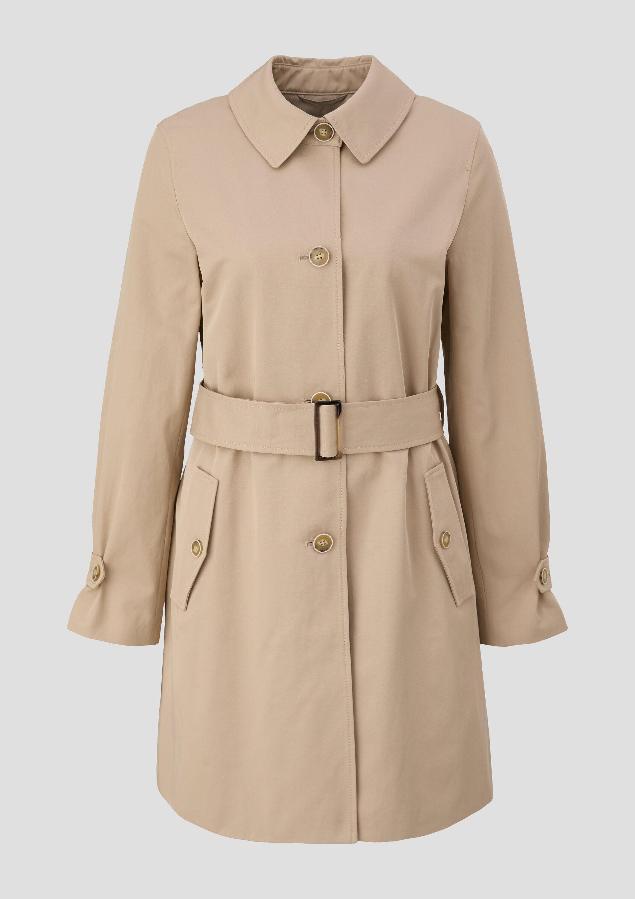 s.Oliver Trenchcoat Outdoor-Jacke Mantel mit Bindegürtel