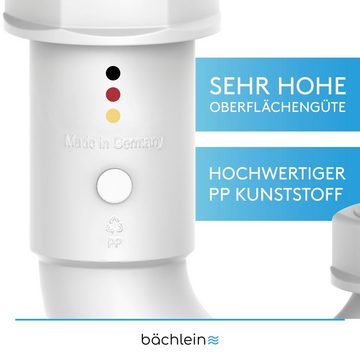Bächlein Siphon Raumsparsiphon Badezimmer G 1 1/4", (Set), flexibler Geruchsverschluss