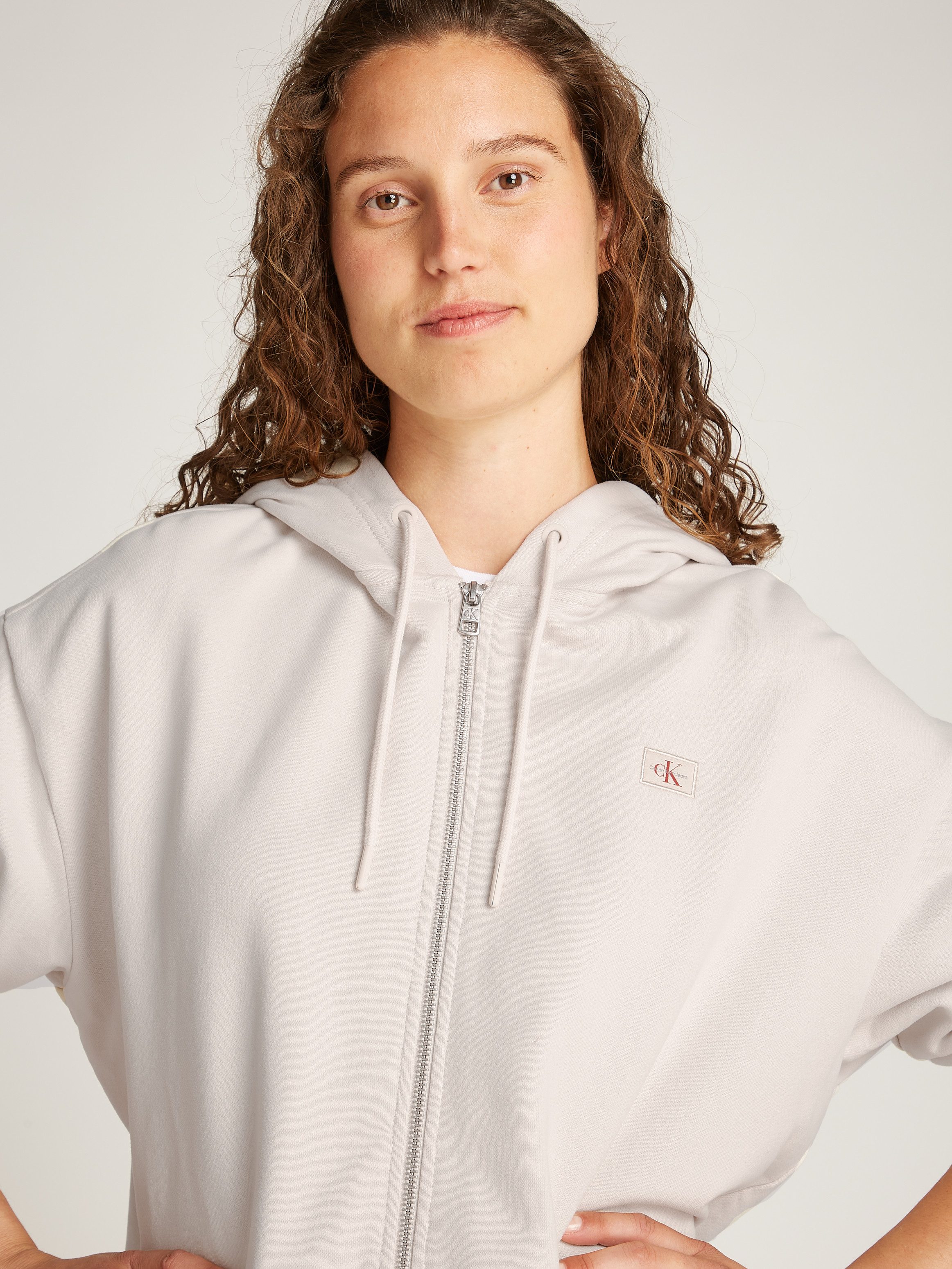 Calvin Klein Jeans Sweatjacke WOVEN LABEL günstig online kaufen