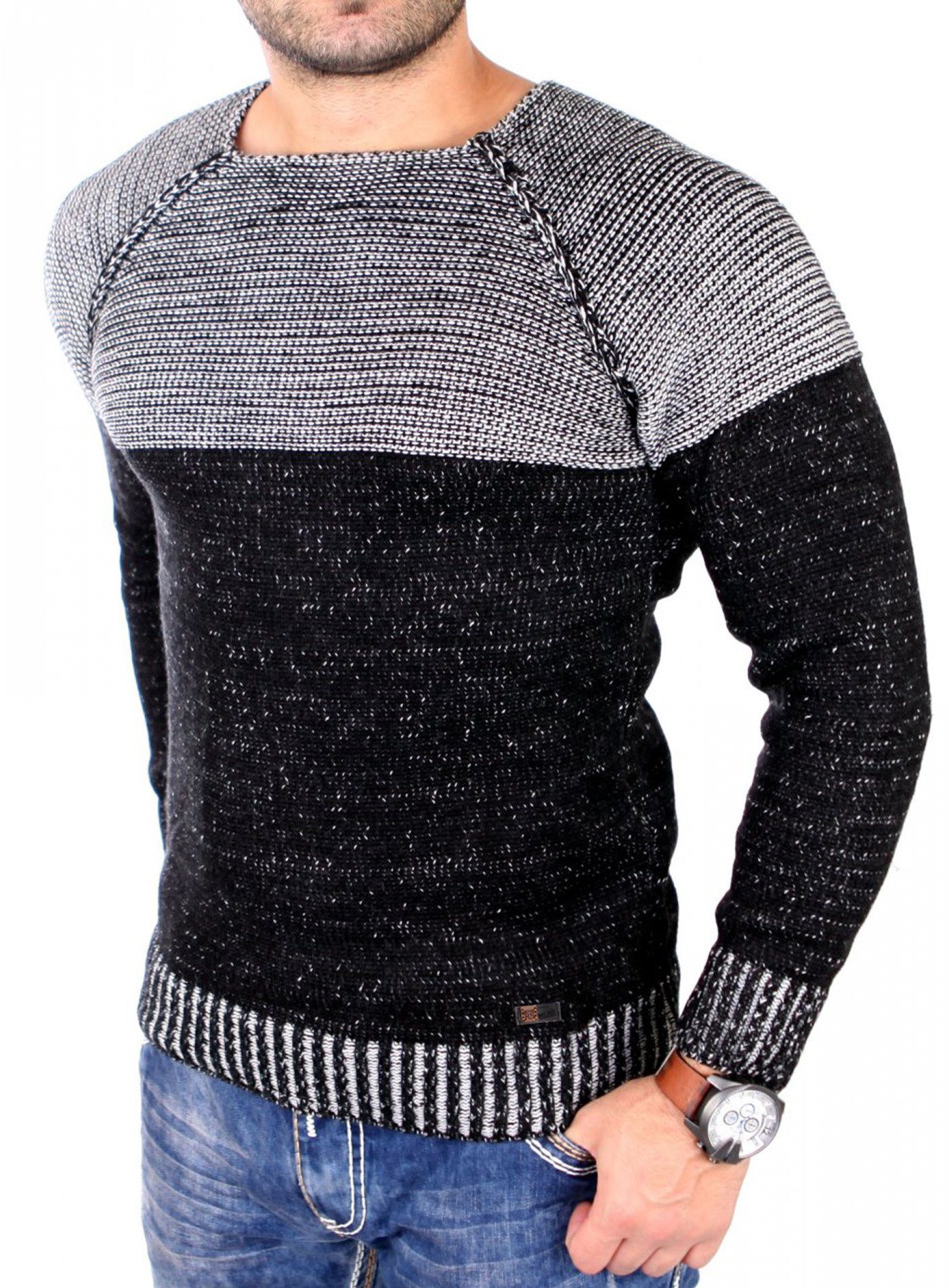 Reslad Strickpullover Reslad Strickpullover Herren Two günstig online kaufen
