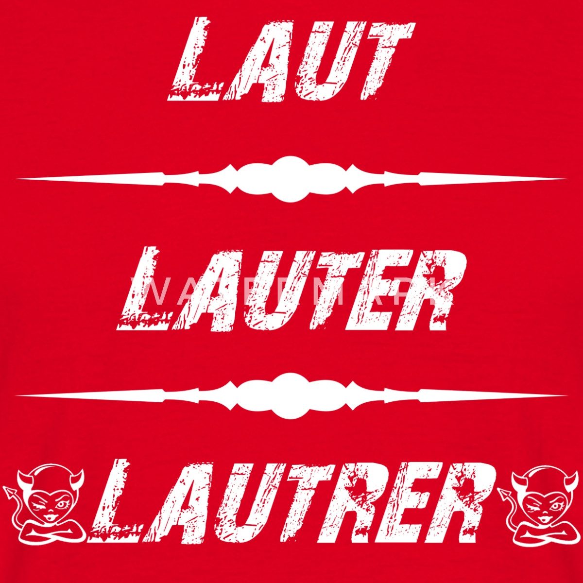Spreadshirt T-Shirt Laut Lauter Lautrer Kaiserslautern Teufel Fussball Aufs günstig online kaufen