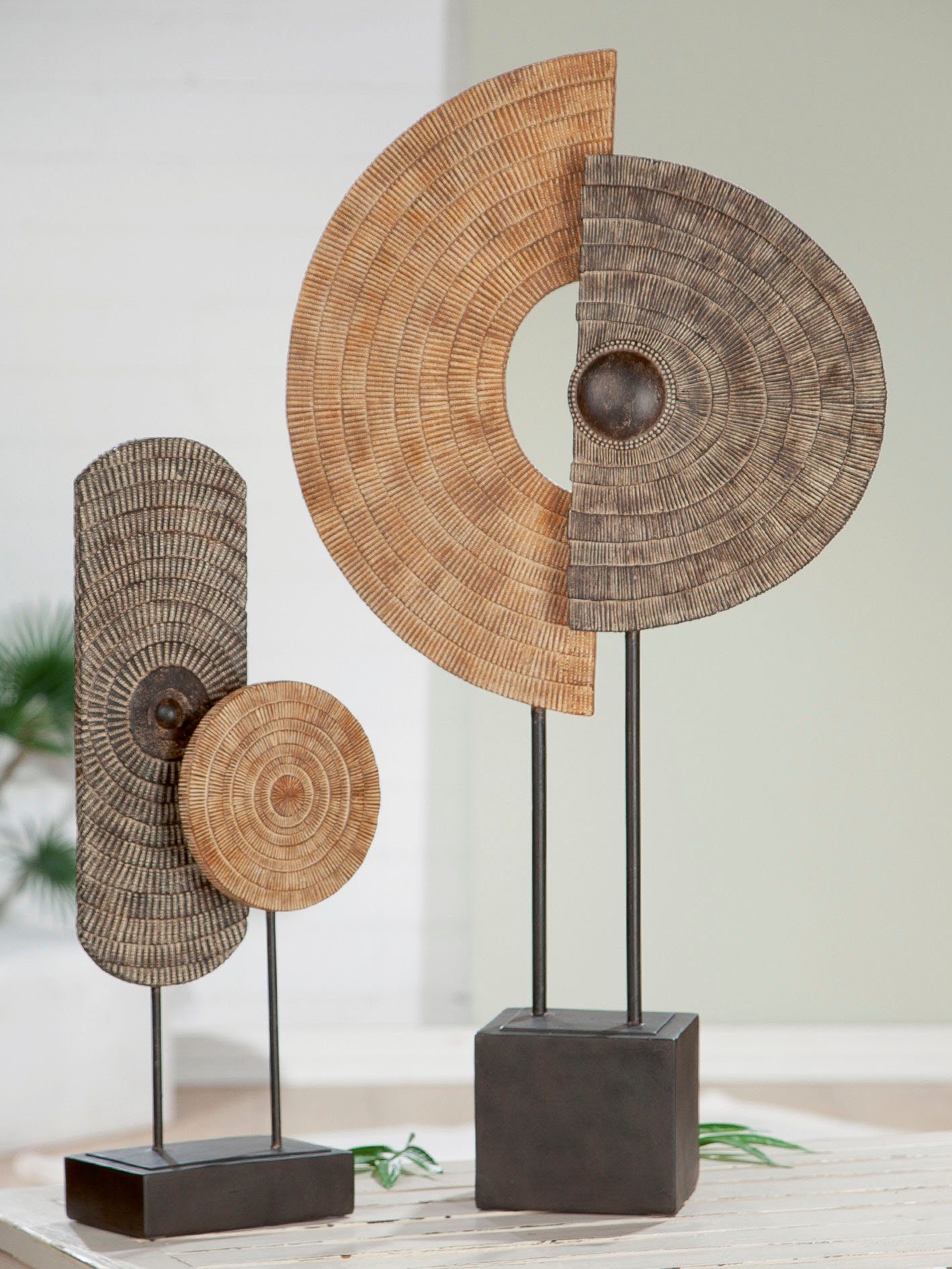 Casablanca by Gilde Wanddekoobjekt Skulptur Carve auf Sockel (1 St) günstig online kaufen