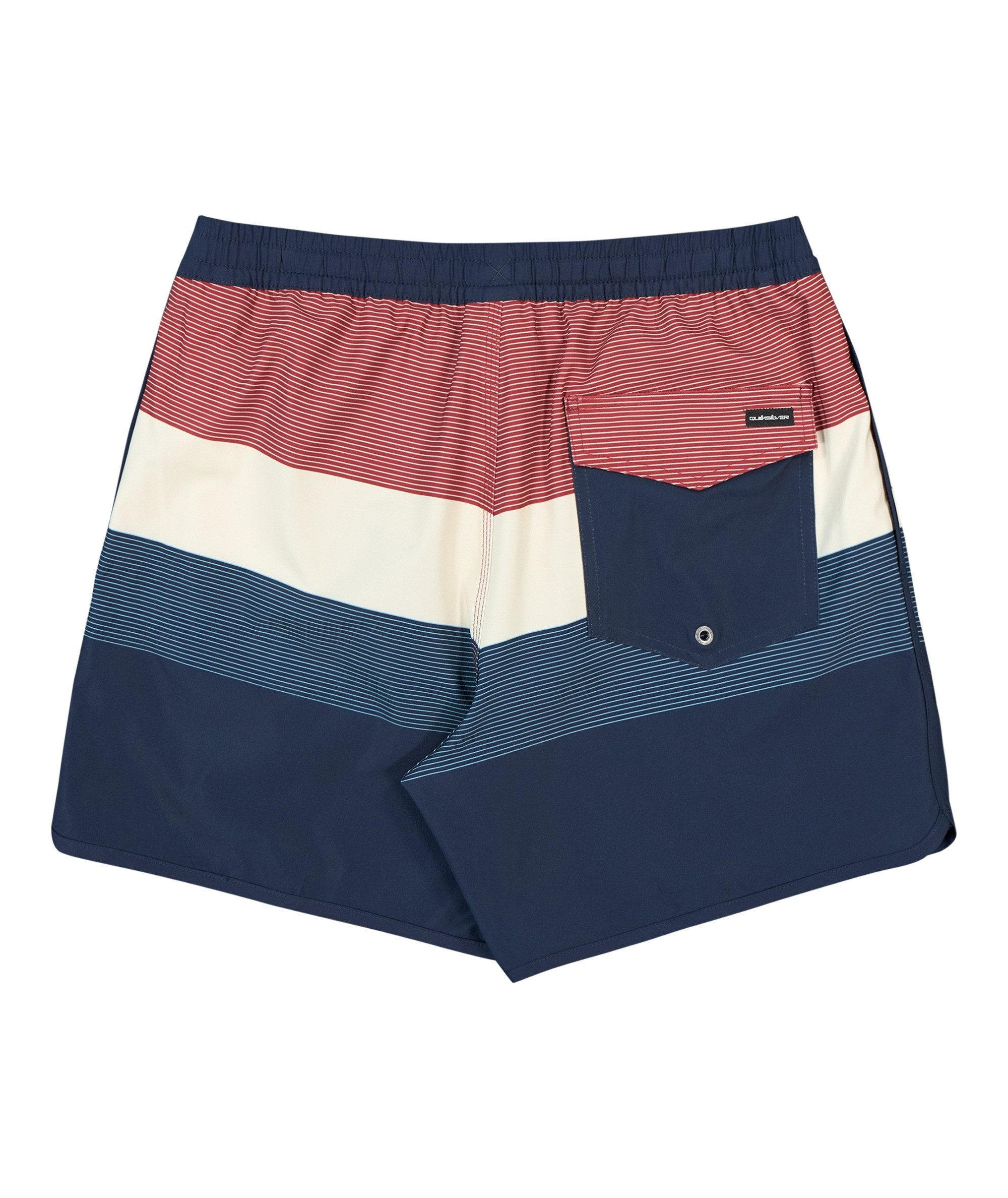 Quiksilver Badeshorts STRETCH SCALLOP VOLLEY 16 bequeme Passform, schnell trocknendes Material, PFC FREE Technologie