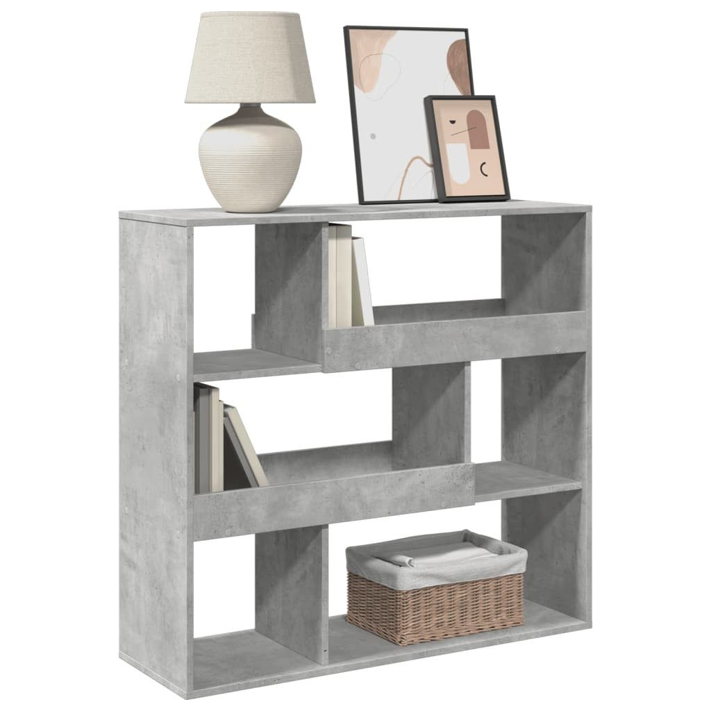 vidaXL Bücherregal Raumteiler Betongrau 100x33x94,5 cm günstig online kaufen