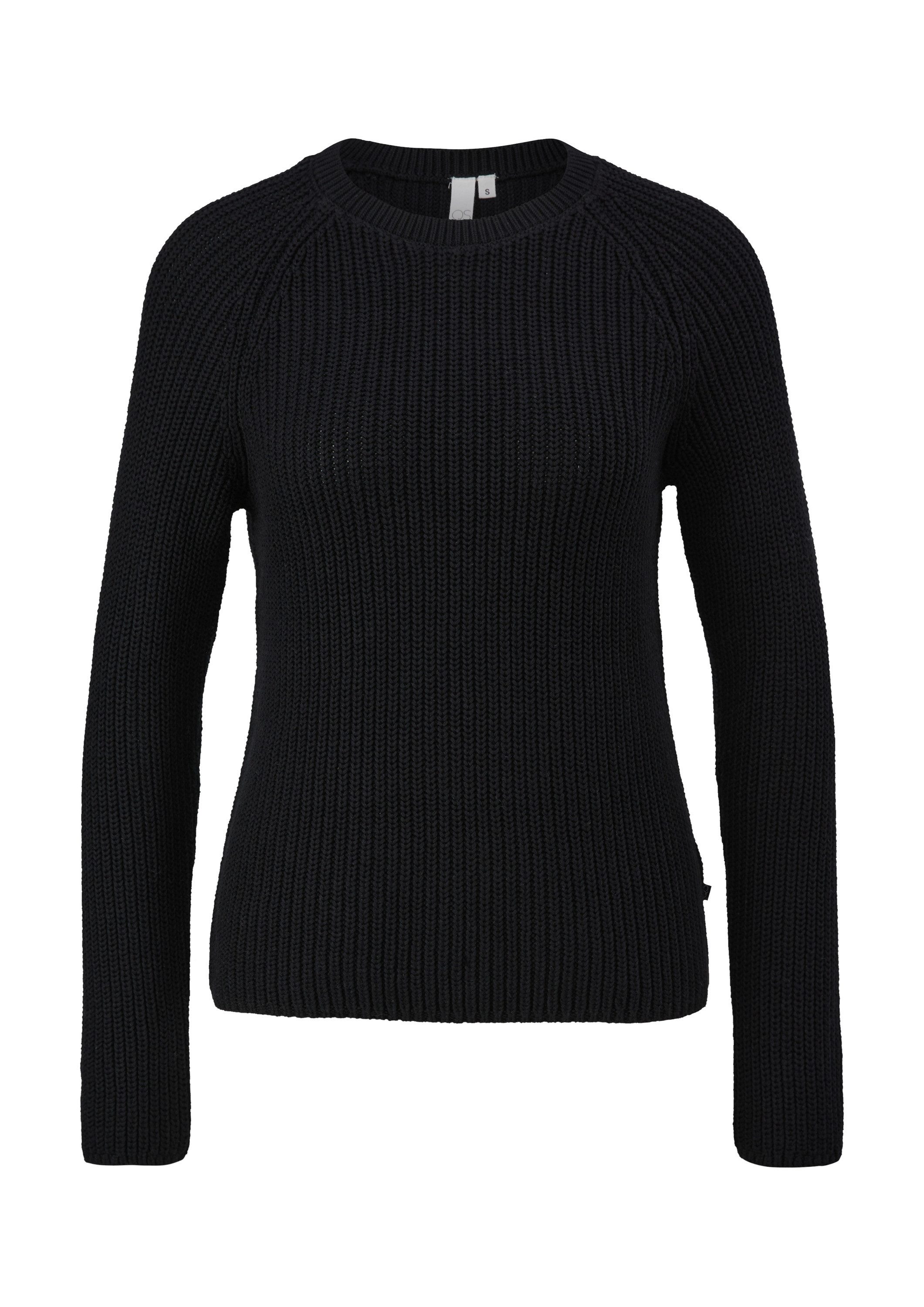 QS Longpullover Strickpullover Pullover aus Strick