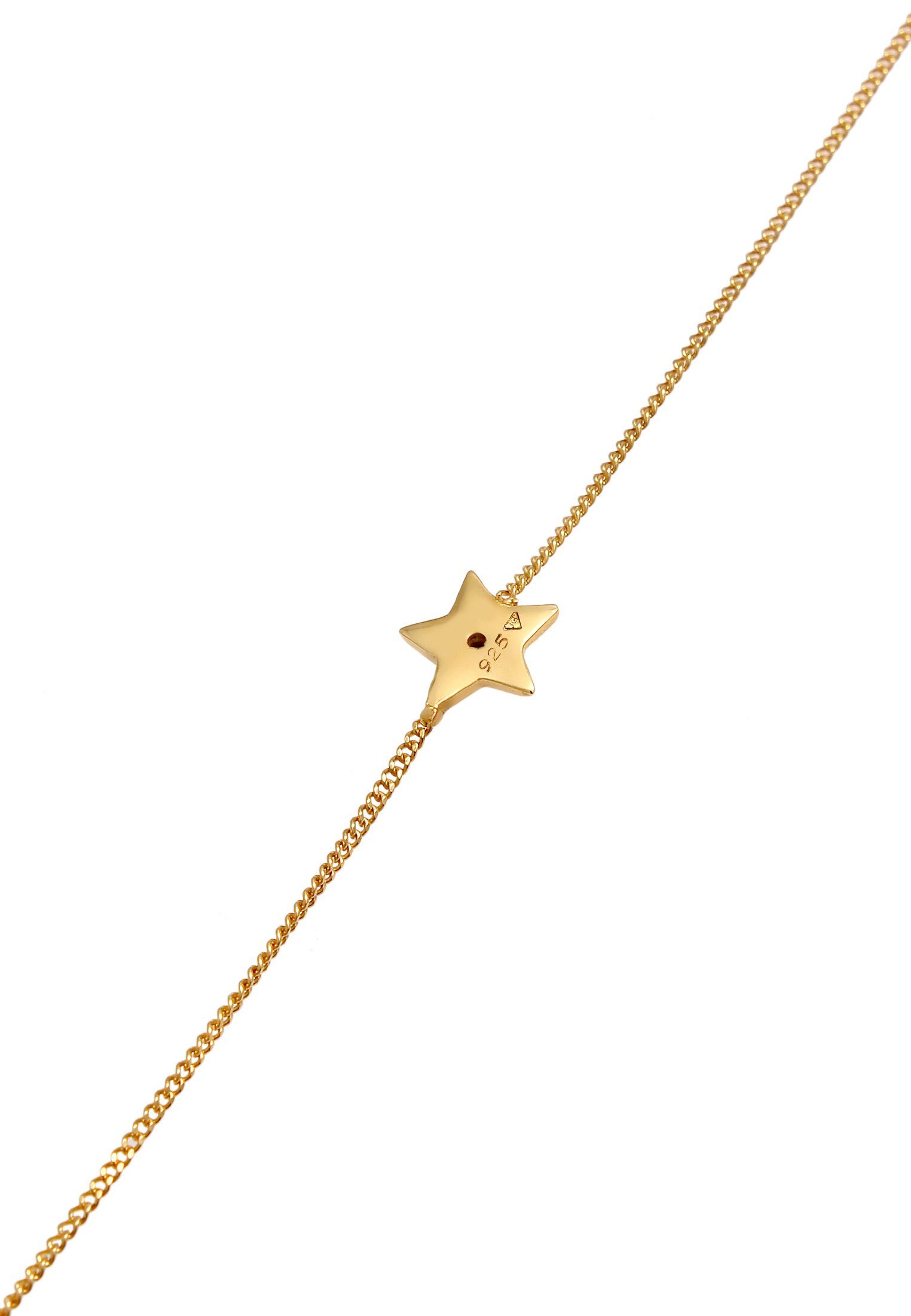 Star Kristalle Astro Armband Gold 925 Stern Silber, Elli