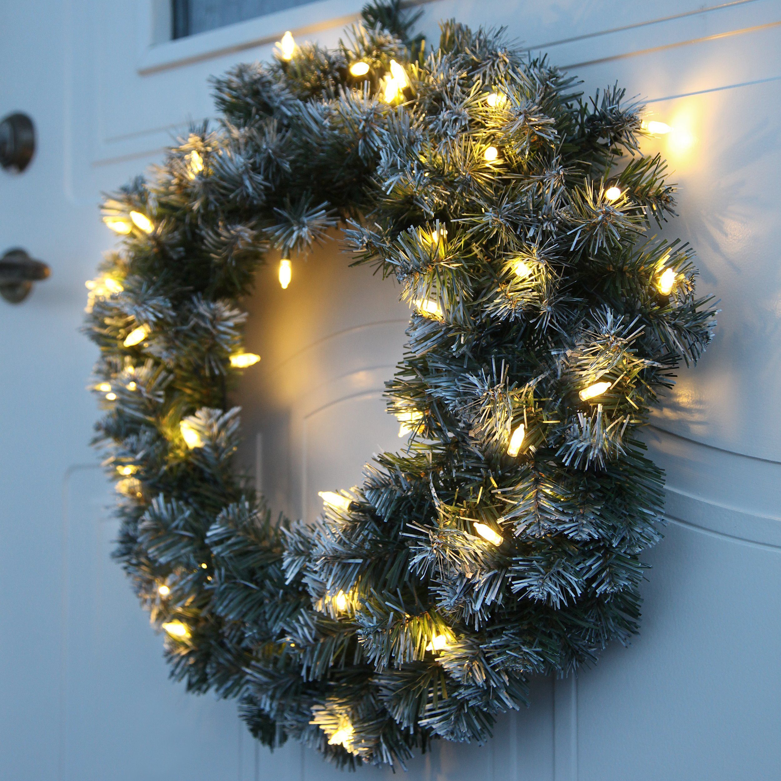 EGLO Dekoobjekt Edmonton, LED Weihnachtskranz, beleuchtet, für innen u. auß günstig online kaufen