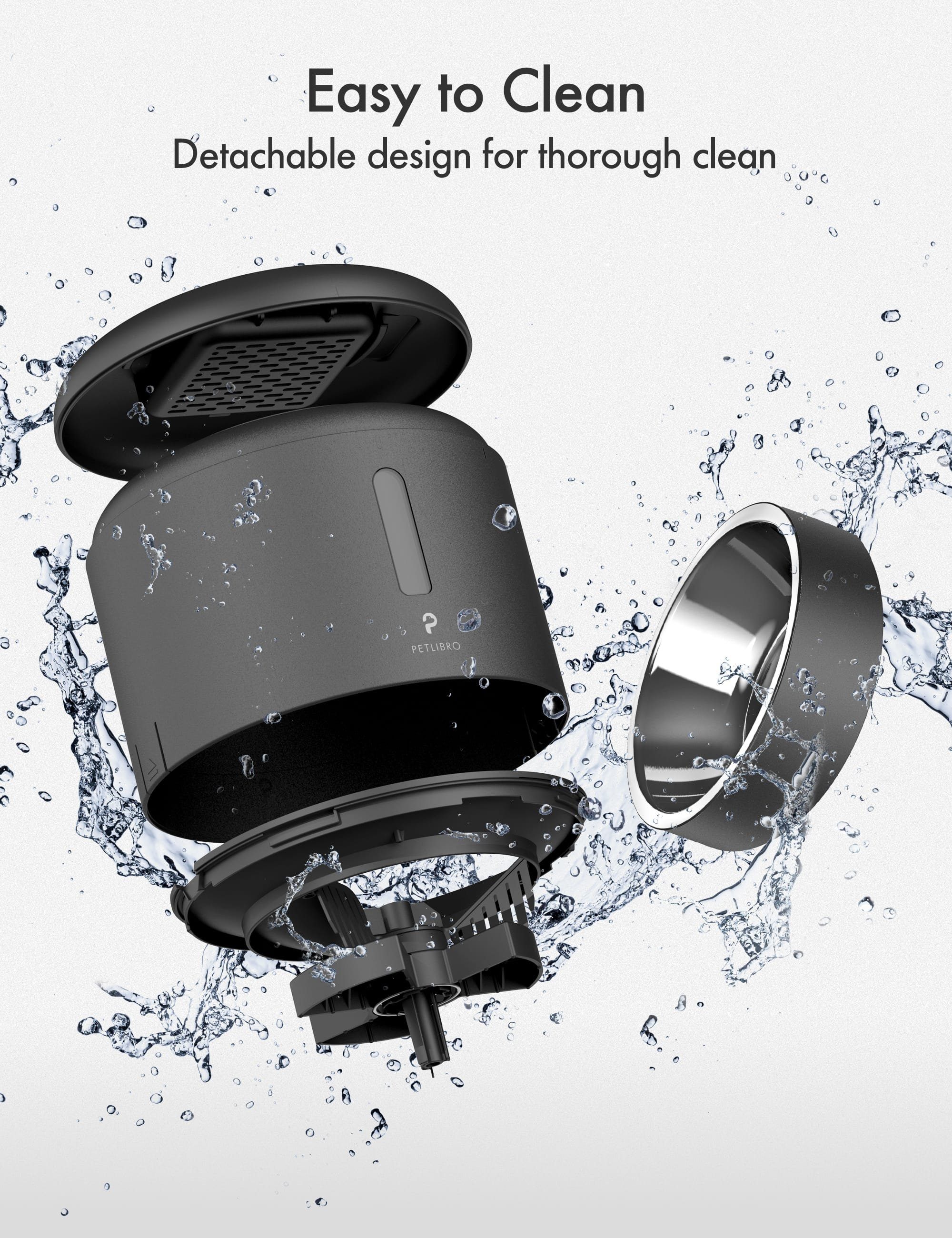 Petlibro Futterautomat Petlibro - Granary automatischer Futterspender / Futterautomat 3L, Personalisierte Ruffunktion, bis zu 3 Liter Trockenfutter