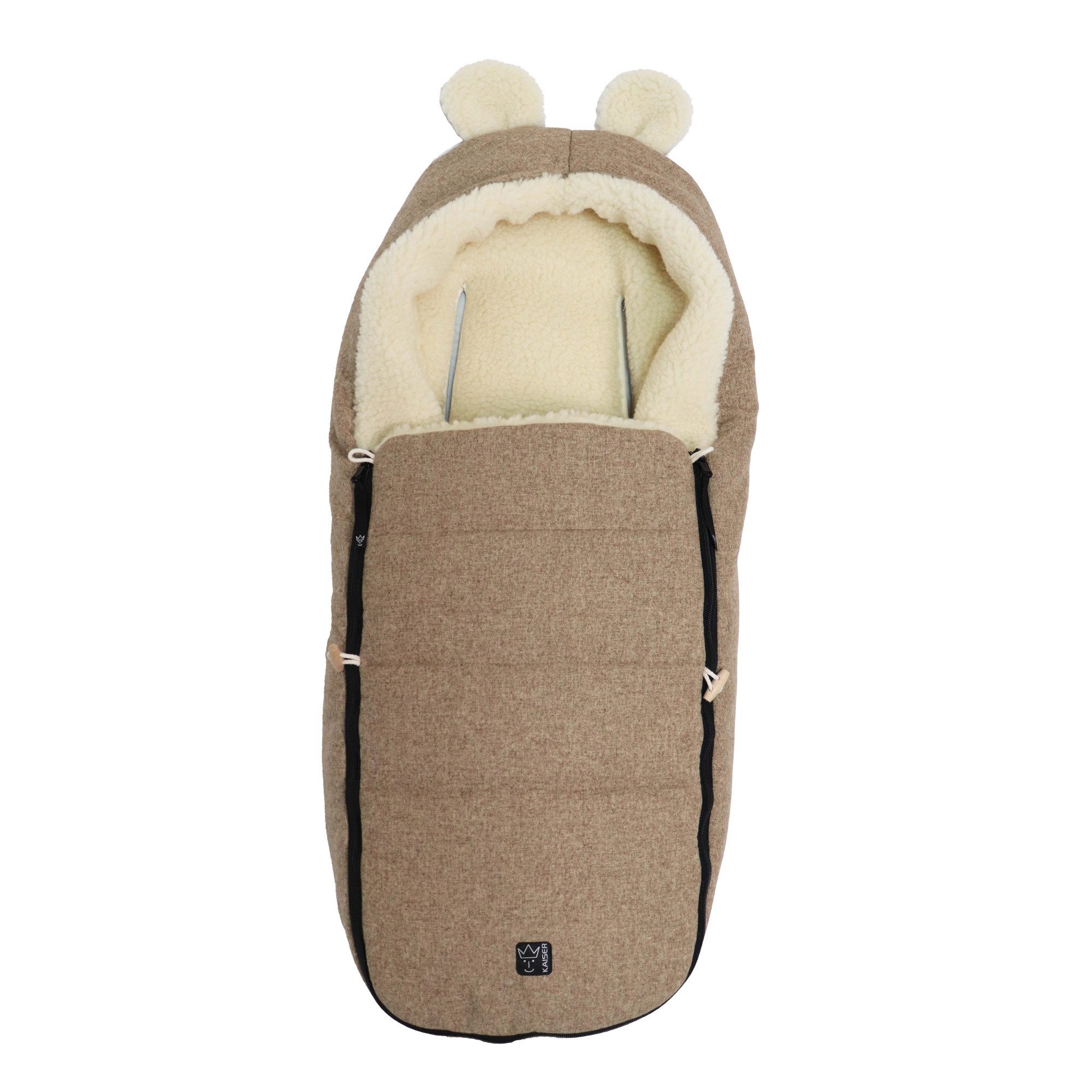 Kaiser Fußsack Hoody Maus Wool, Babyschalenfußsack