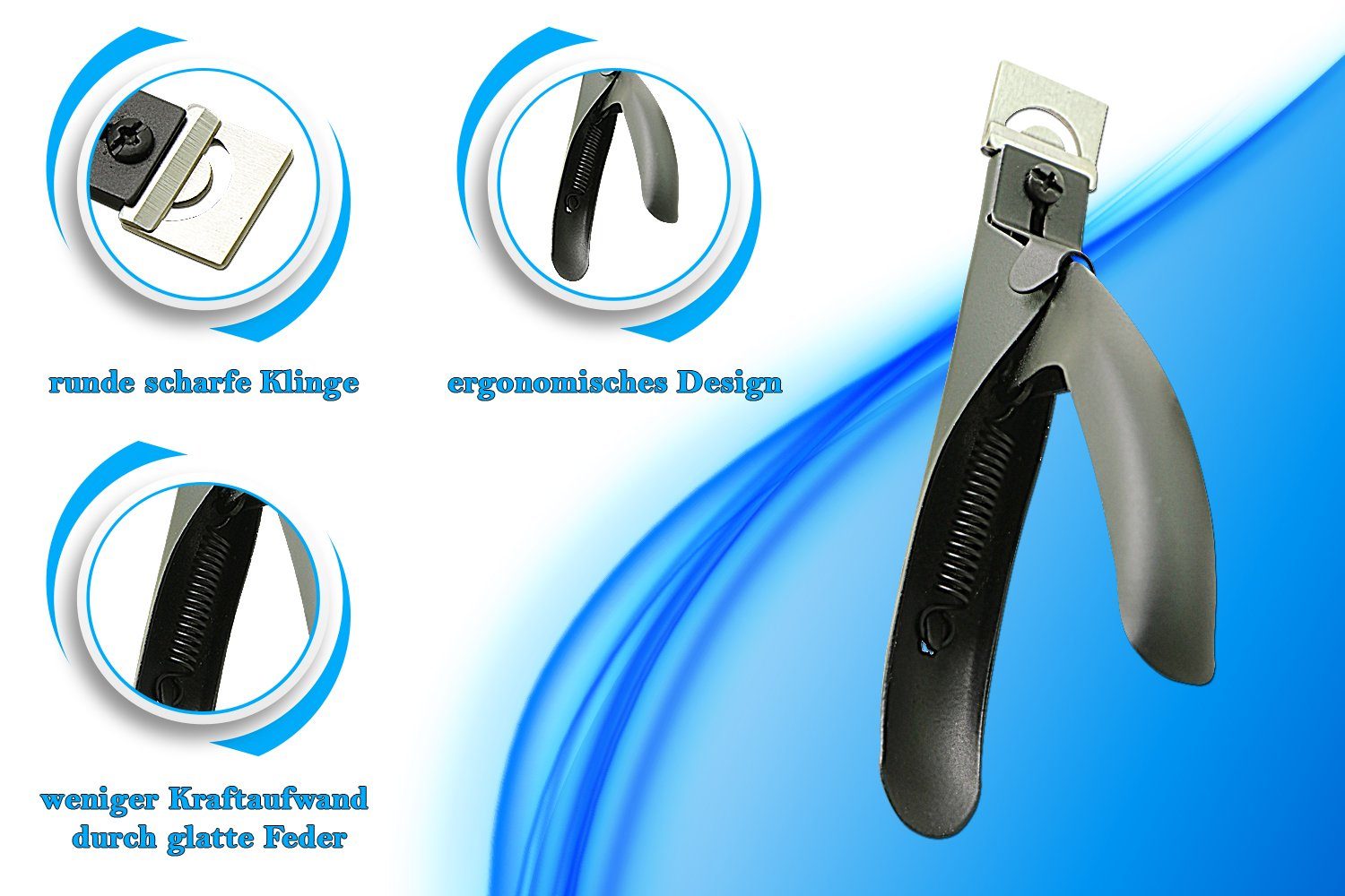 Nagelknipser gelnägel ergonomisches Nagelknipser SMI Acryl Design acrylnagel kunstnägel, knipser Tip Cutter