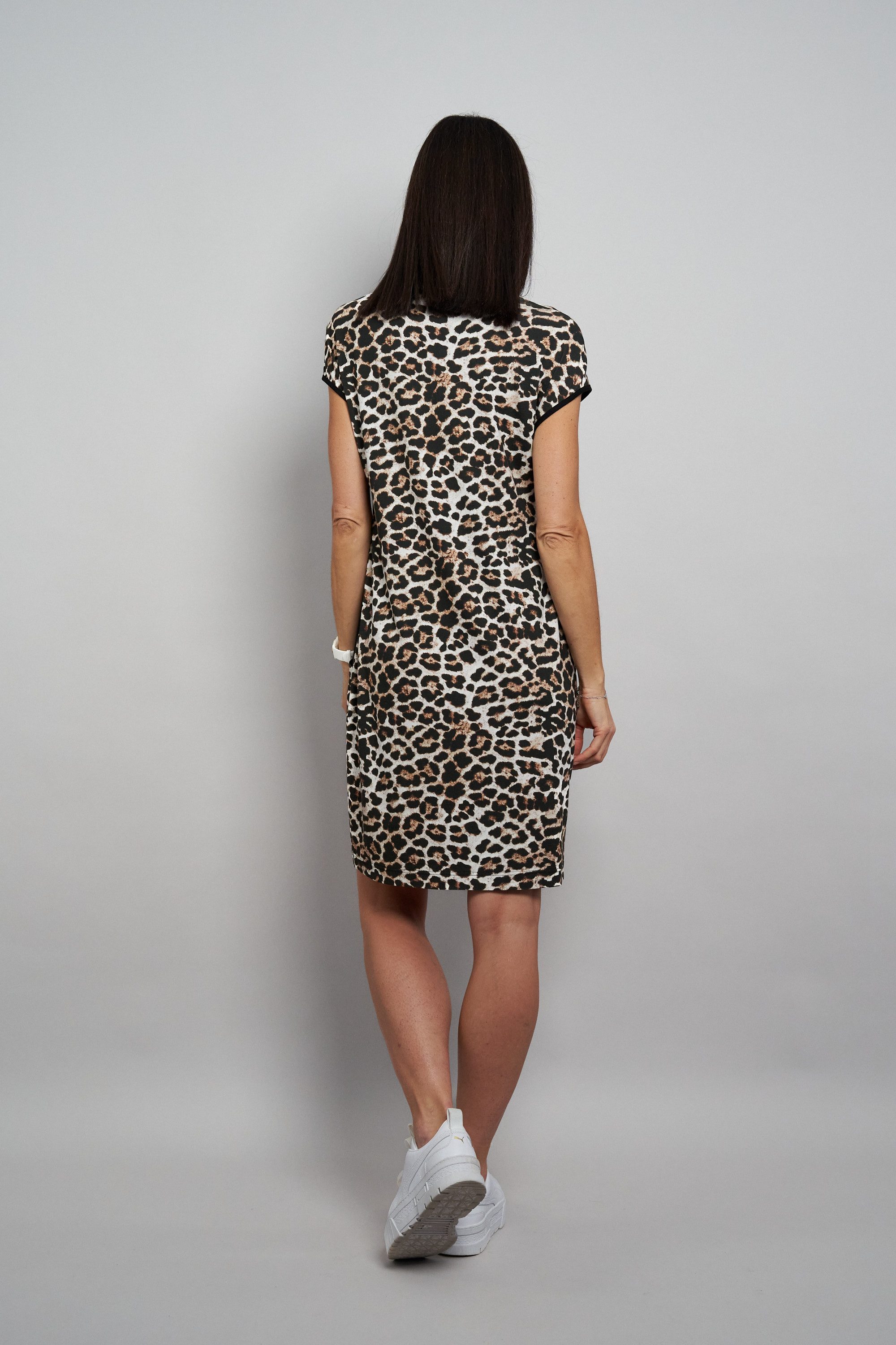 Seidel Moden Minikleid im Leo-Look - Viskose - MADE IN GERMANY