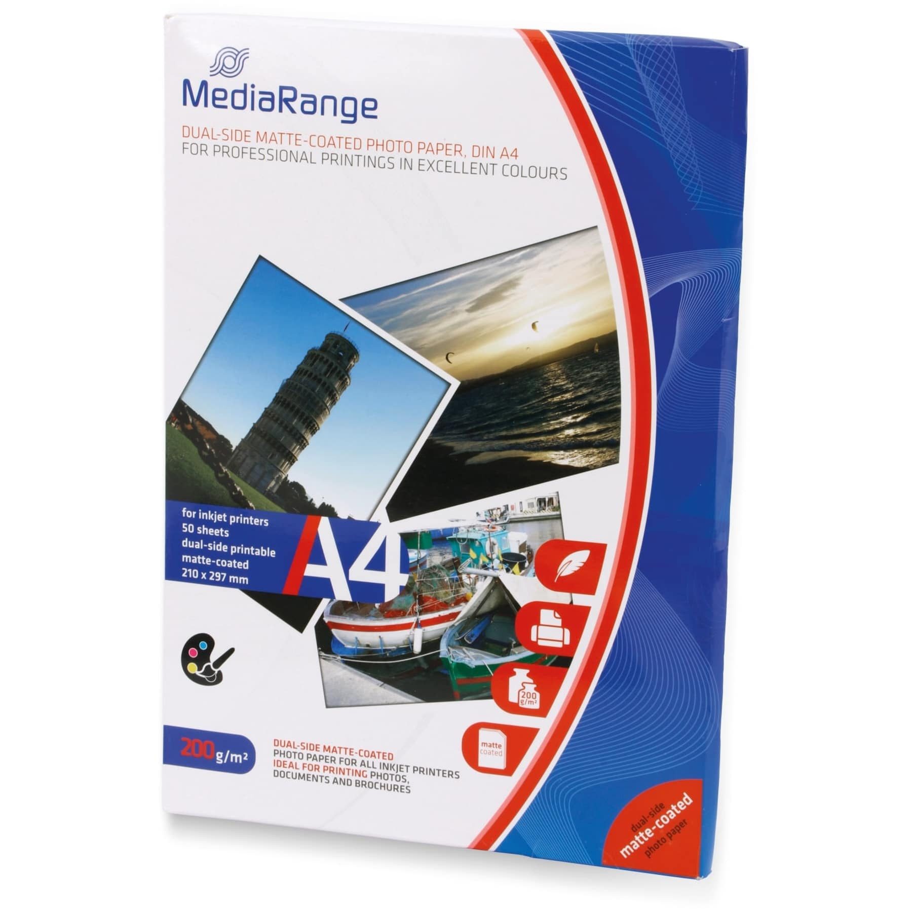 Mediarange Fotopapier MEDIARANGE Fotopapier DIN A4, 200 g/m², matt