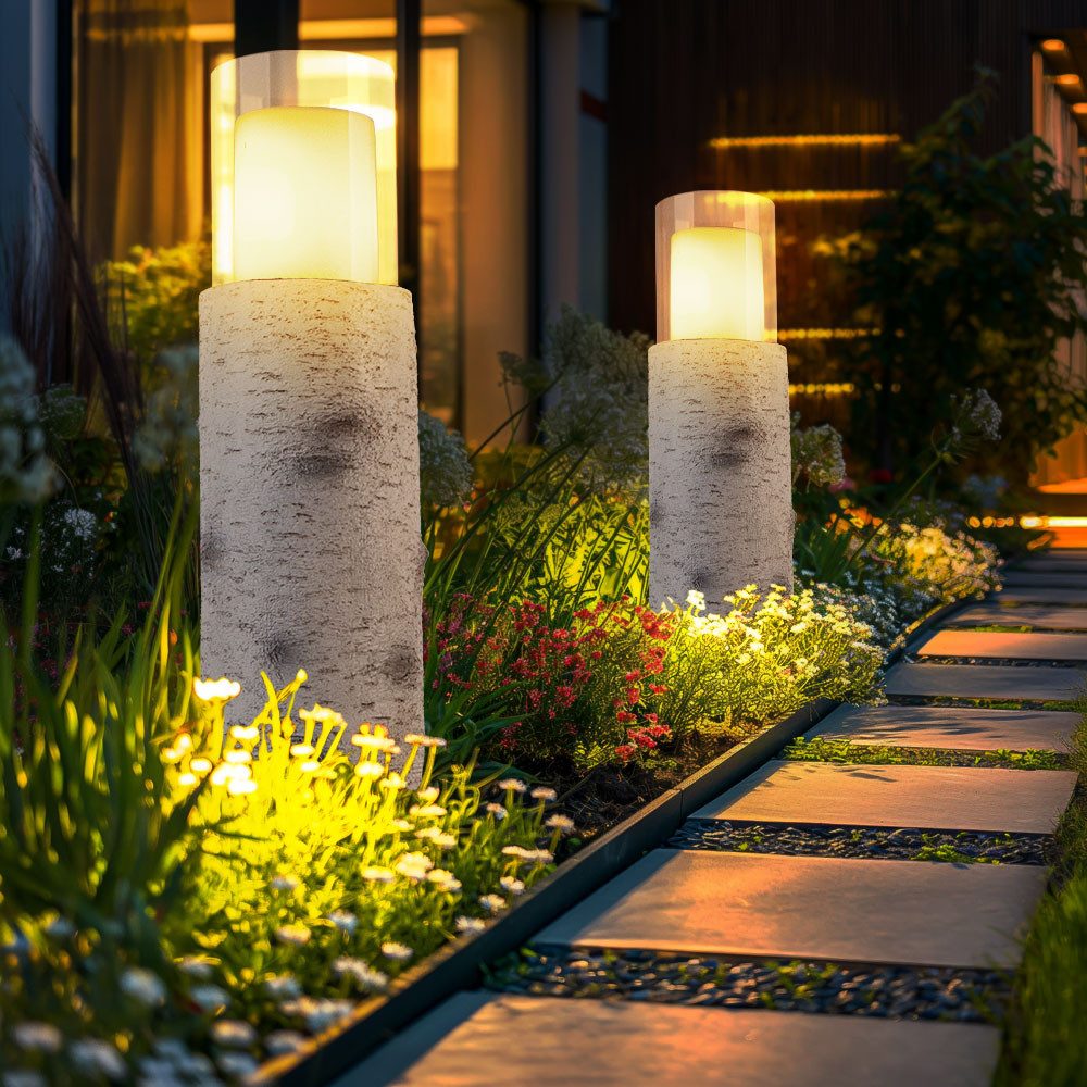 GLOBO LIGHTING LED Außen-Stehlampe, LED-Leuchtmittel fest verbaut, Warmweiß günstig online kaufen