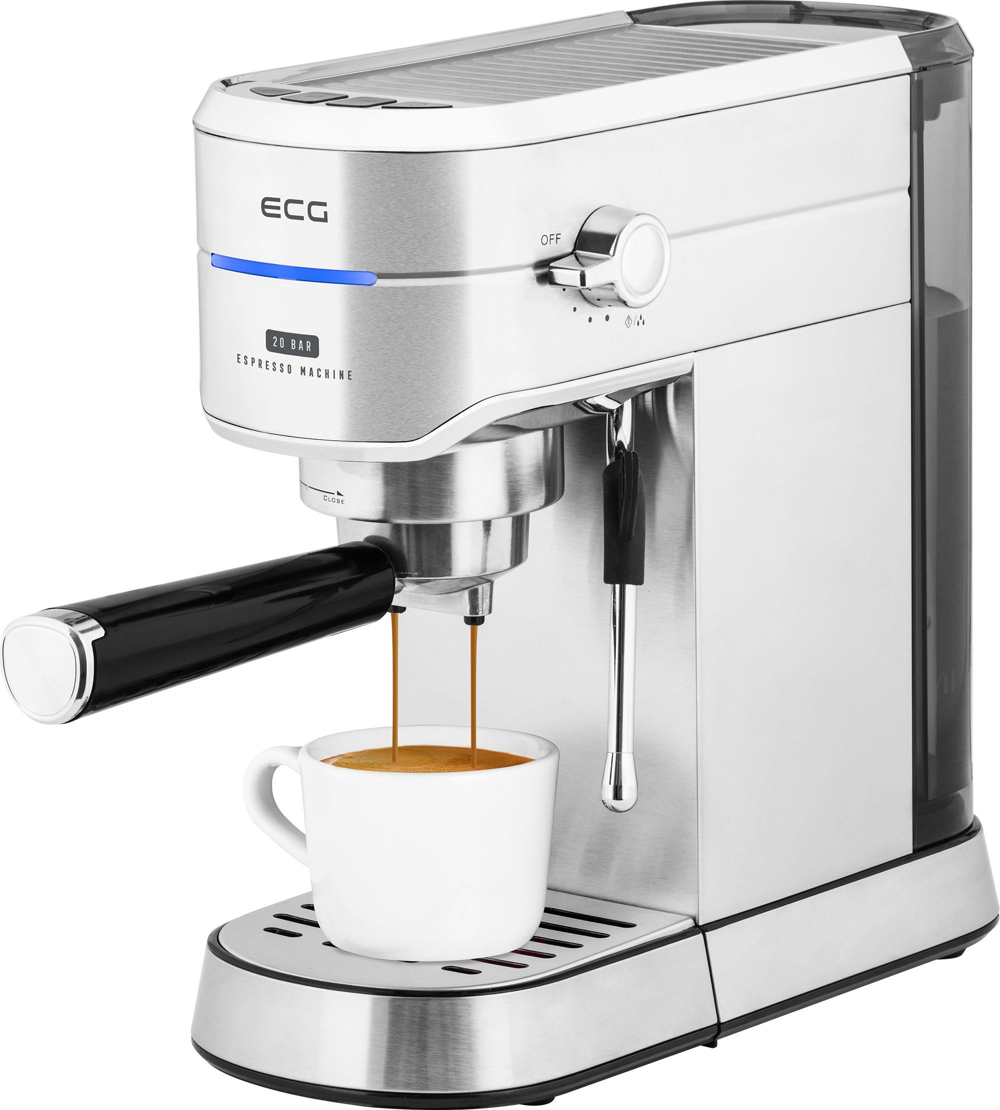 ECG Siebträgermaschine, SLIM-Design