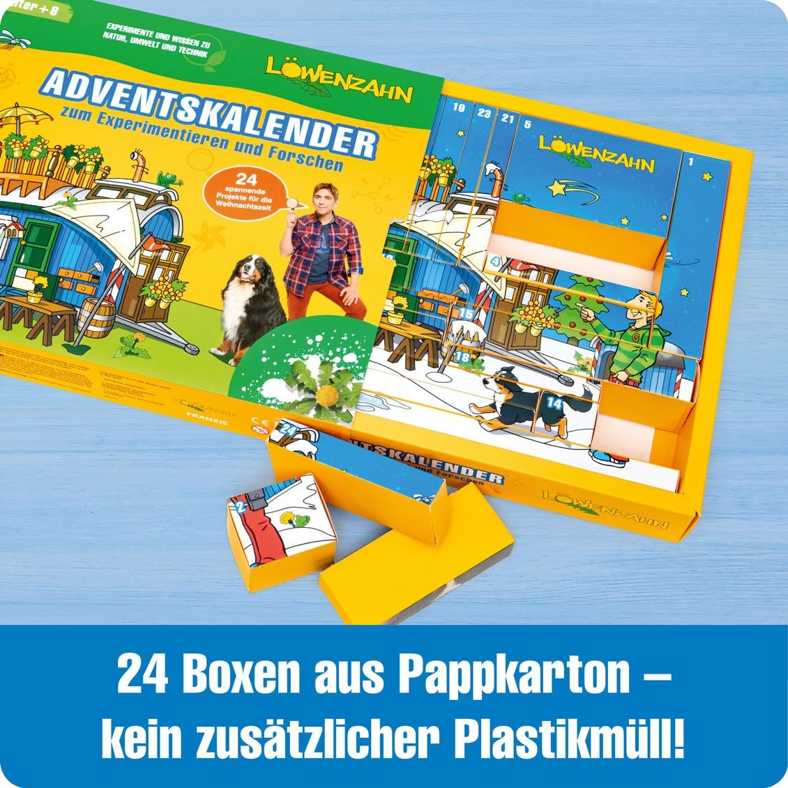 Franzis Adventskalender Löwenzahn Adventskalender zum Experimentieren und Forschen