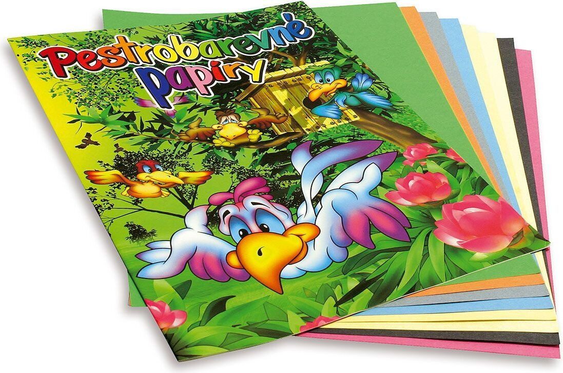 KOH-I-NOOR Bastelkartonpapier A4-Farbpapier (8 Blatt)