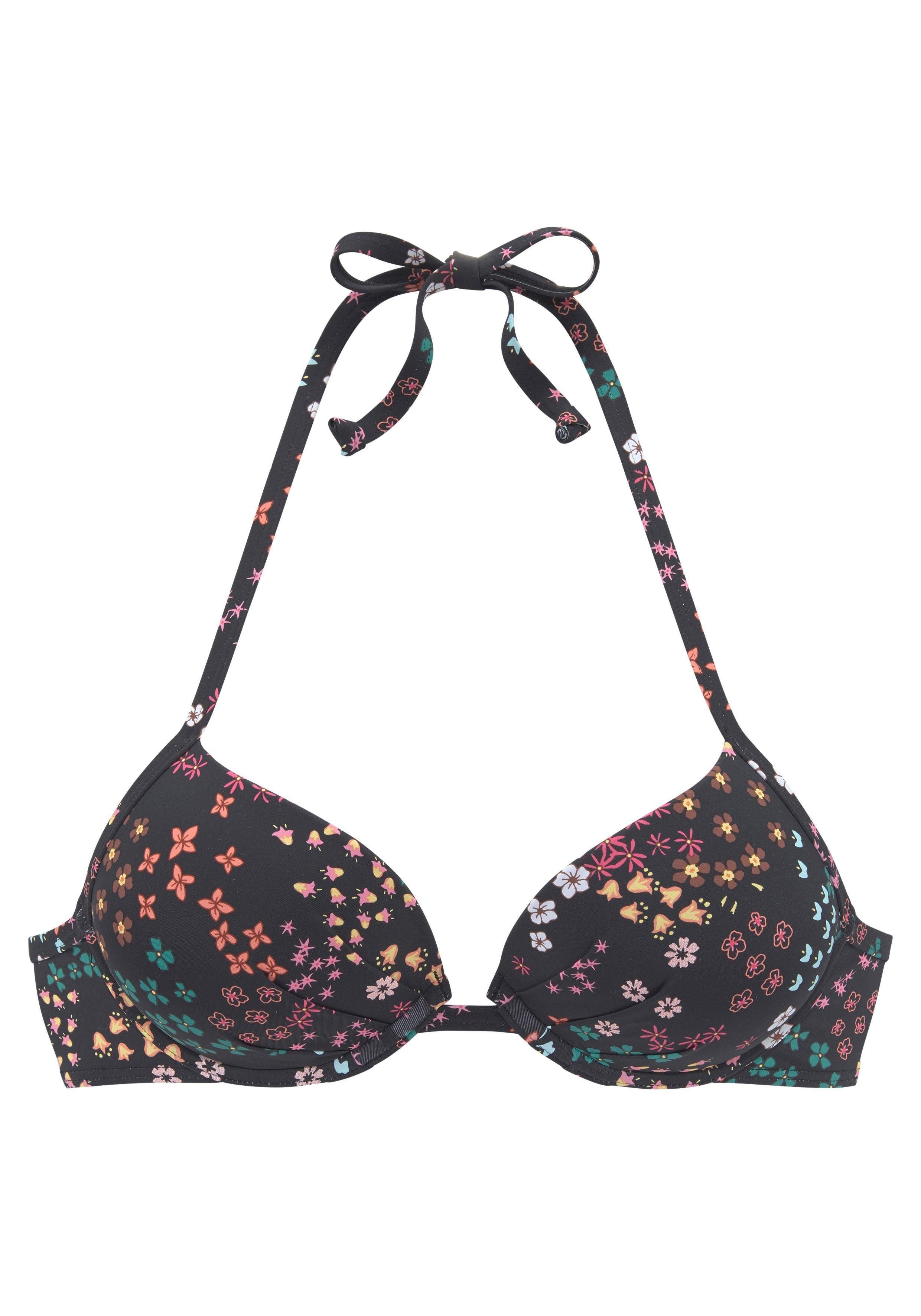 s.Oliver Push-Up-Bikini-Top Milly, im Blumendesign günstig online kaufen