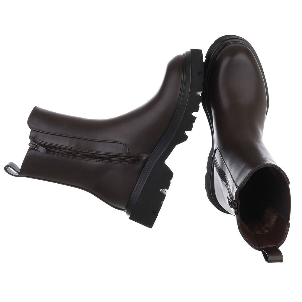 Ital-Design Elegante Chelsea Boots mit rutschfester Sohle für Damen Plateau günstig online kaufen