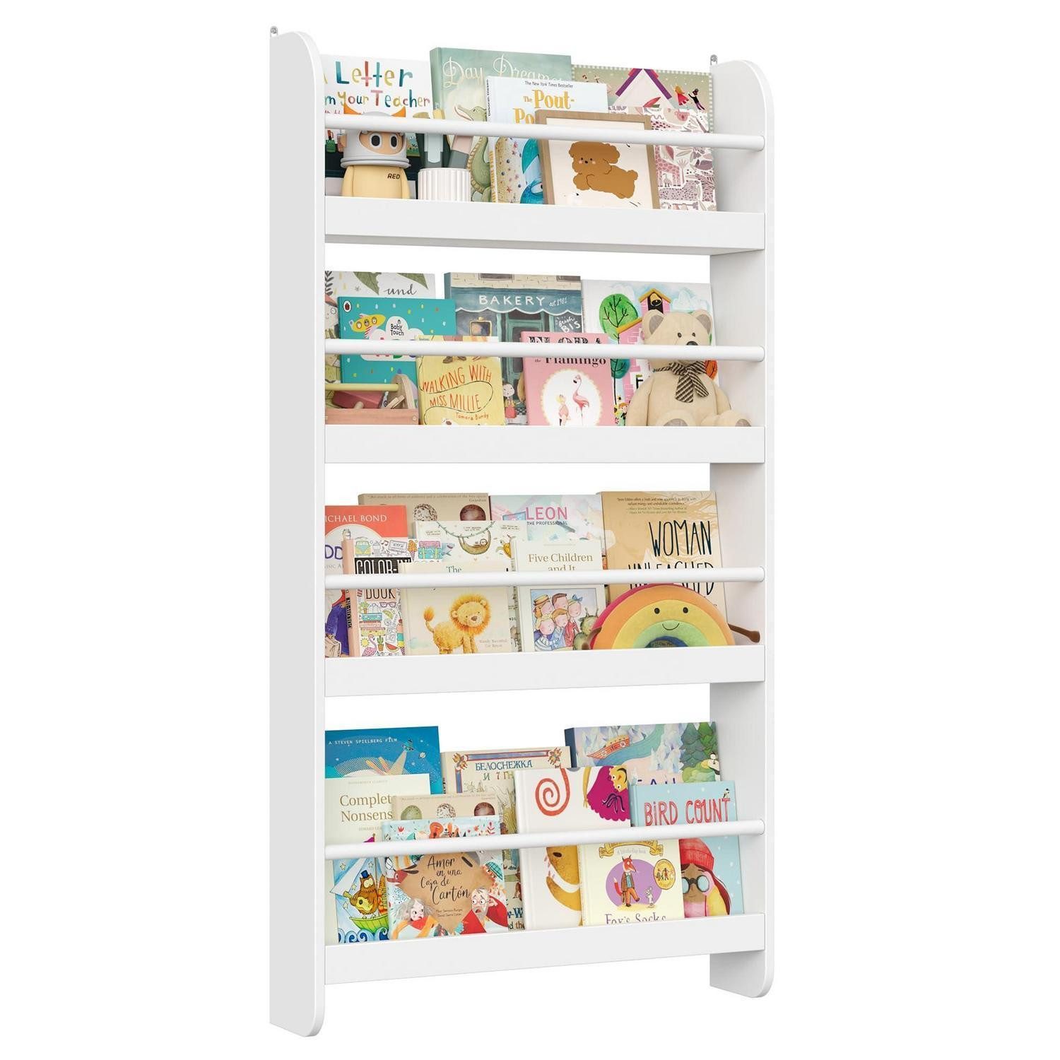 LuxusKollektion Regalkorb Bücherregal Kinder 111cm Weiß (1 St)
